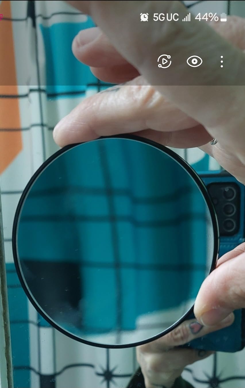 MIYADIVA 30X Magnifying Mirror, Small Travel Mirror with Suction Cup and Tweezers, 3.5 Inches customer photo 1