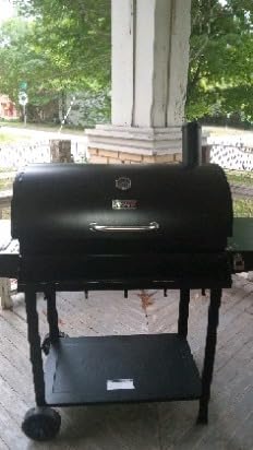 Royal Gourmet CC1830T Barrel Charcoal Grill, Front Storage Basket, Hooks customer photo 1