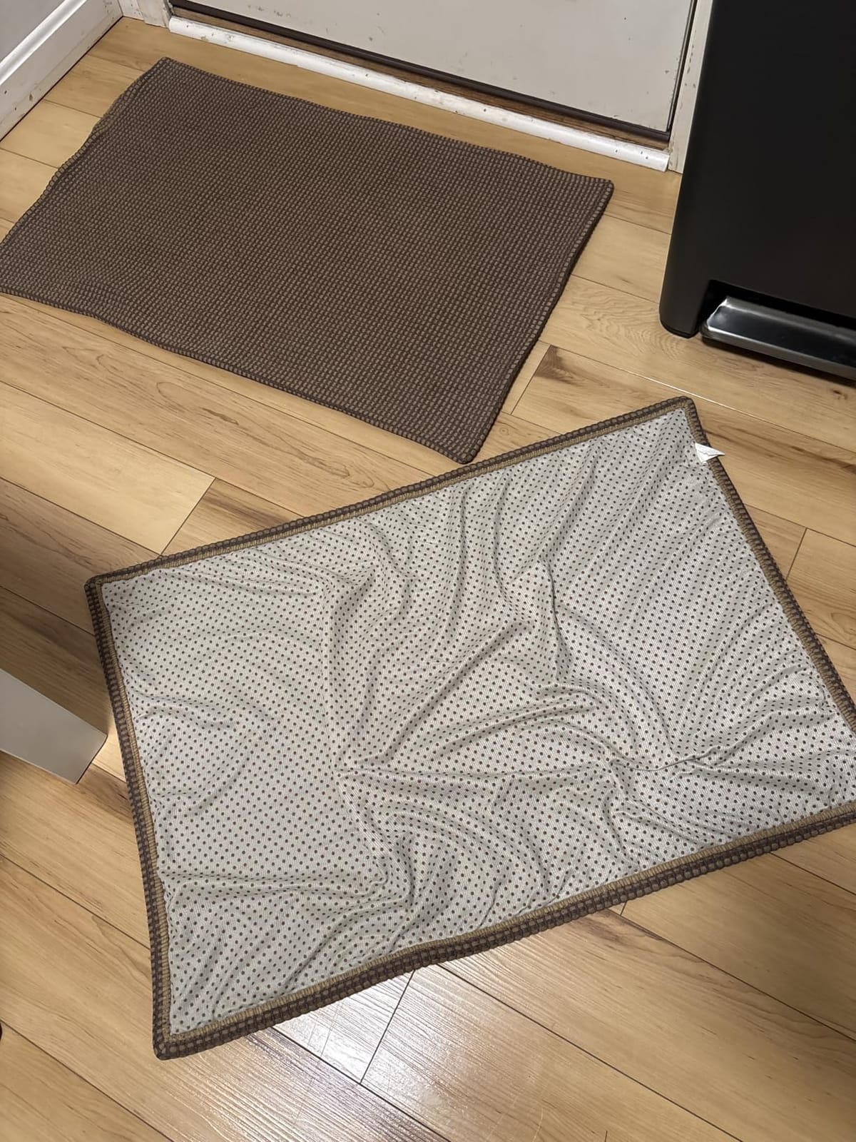 KOZYFLY Washable Area Rug 5x7 ft Rubber Backed Non Slip Rugs for Living Room Braided Cotton Bedroom Rug Woven Office Rugs Indoor Floor Carpets for Dining Bedroom Living Room, Orange Beige/Tan/Brown customer photo 1