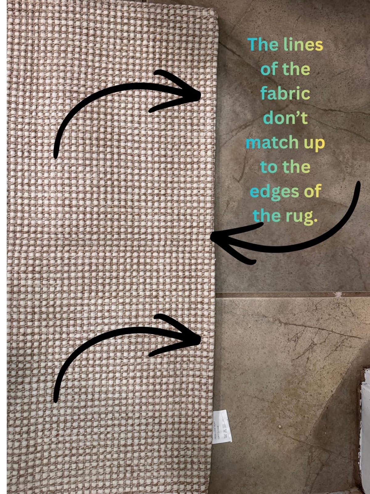 KOZYFLY Washable Area Rug 5x7 ft Rubber Backed Non Slip Rugs for Living Room Braided Cotton Bedroom Rug Woven Office Rugs Indoor Floor Carpets for Dining Bedroom Living Room, Orange Beige/Tan/Brown customer photo 2