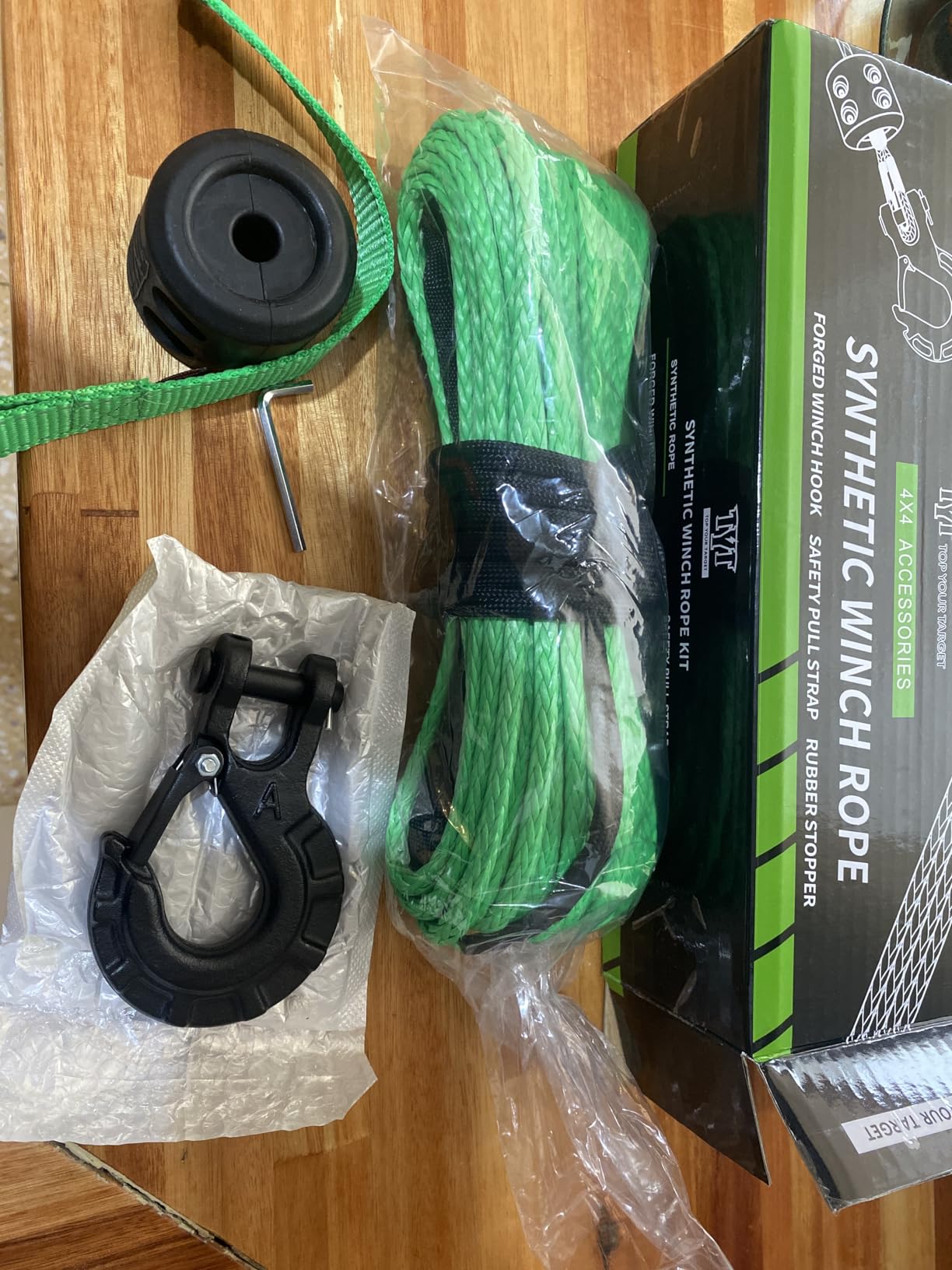 TYT Synthetic Winch Rope Kit - 3/8