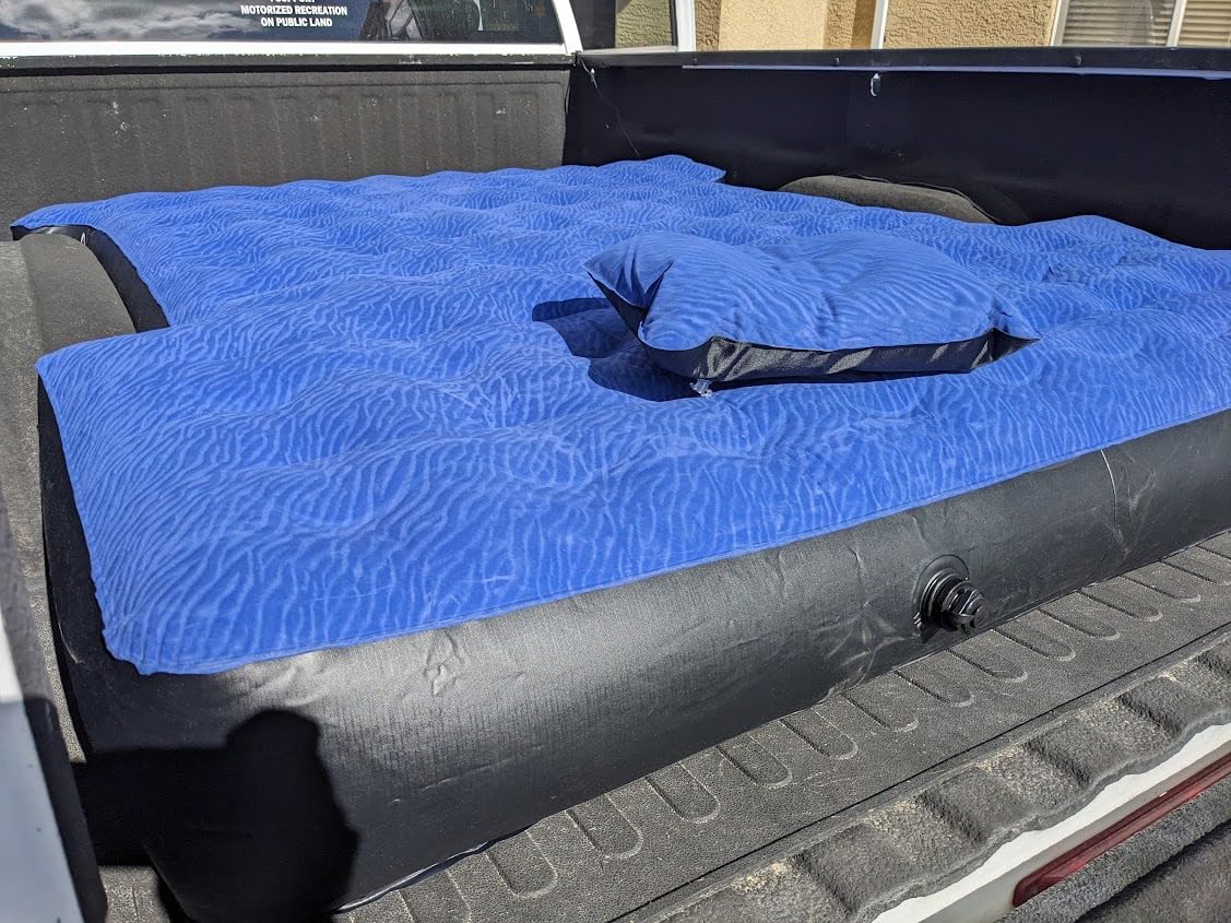 Camping Pickup Truck Bed Air Mattress Thicken Sleeping Pad | for 5.5-5.8Ft Full-Size Short Truck Beds Outdoor Camping Car Travel customer photo 1