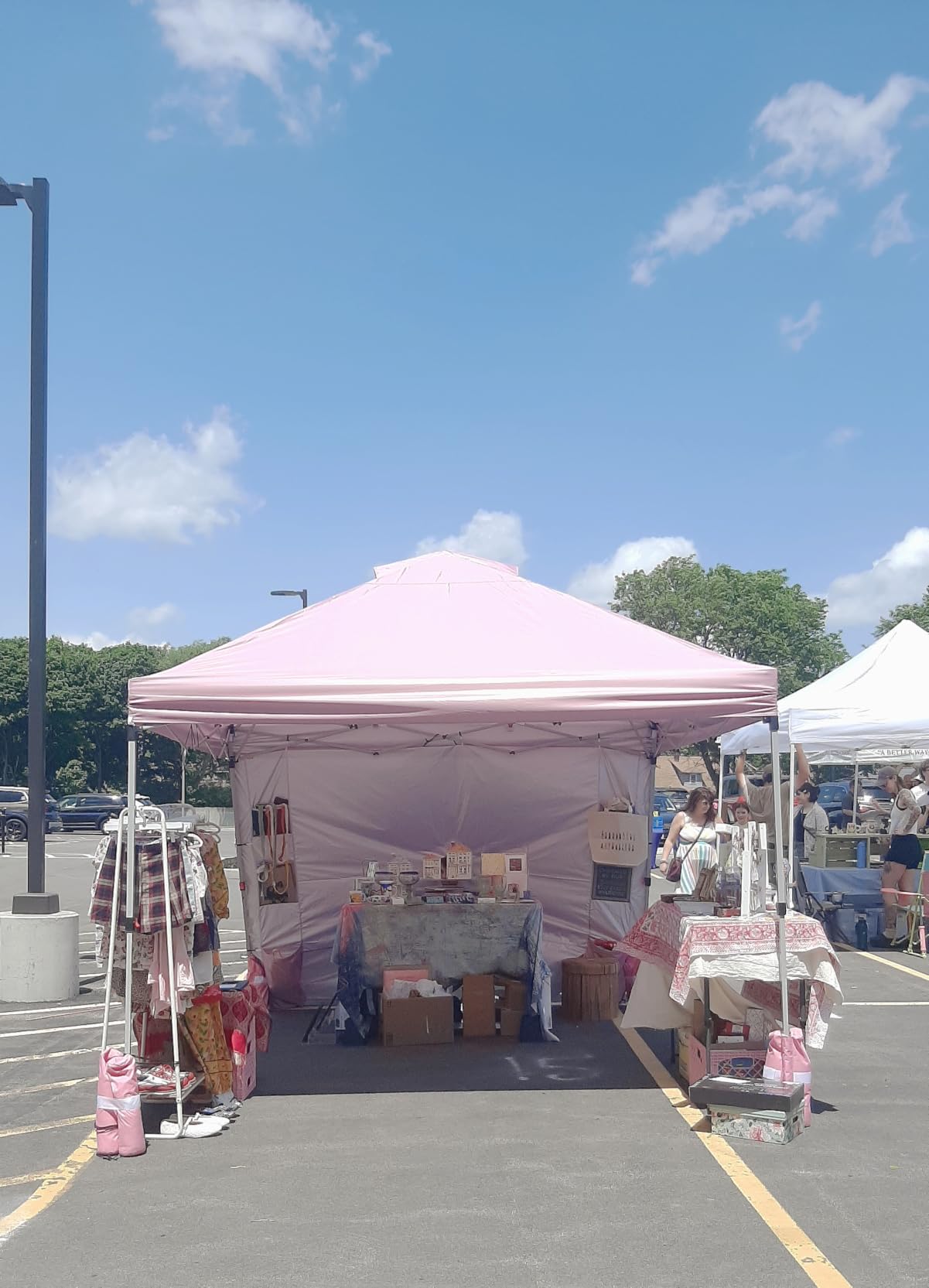 CROWN SHADES Canopy Tent 10x10 Pop Up Canopy with Side Pockets, Black customer photo 1