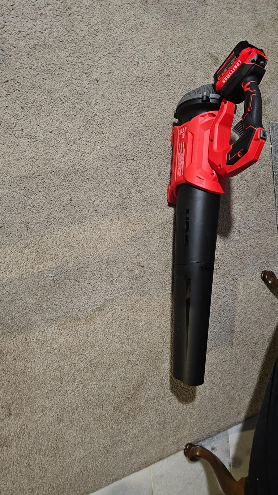 CRAFTSMAN Leaf Blower Cordless with Battery and Charger V20 RP, Up to 110 MPH Power, Handheld Electric Leaf Blower, Brushless Motor, Lightweight, 5.0Ah (CMCBL730P1) customer photo 2