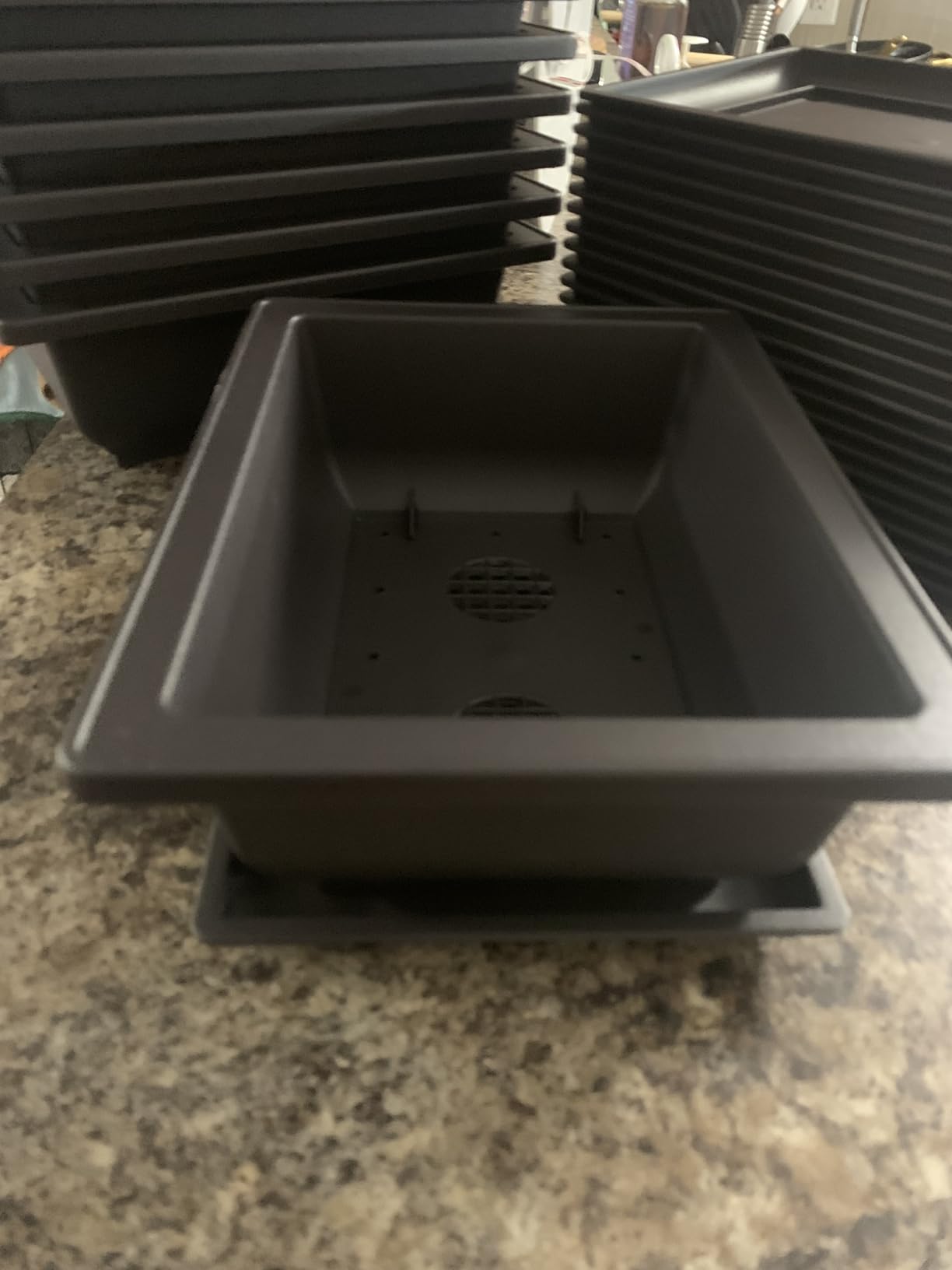 5 Pack Bonsai Pots, Hexagon Built in Mesh Plastic Bonsai Training Pots with Trays customer photo 1