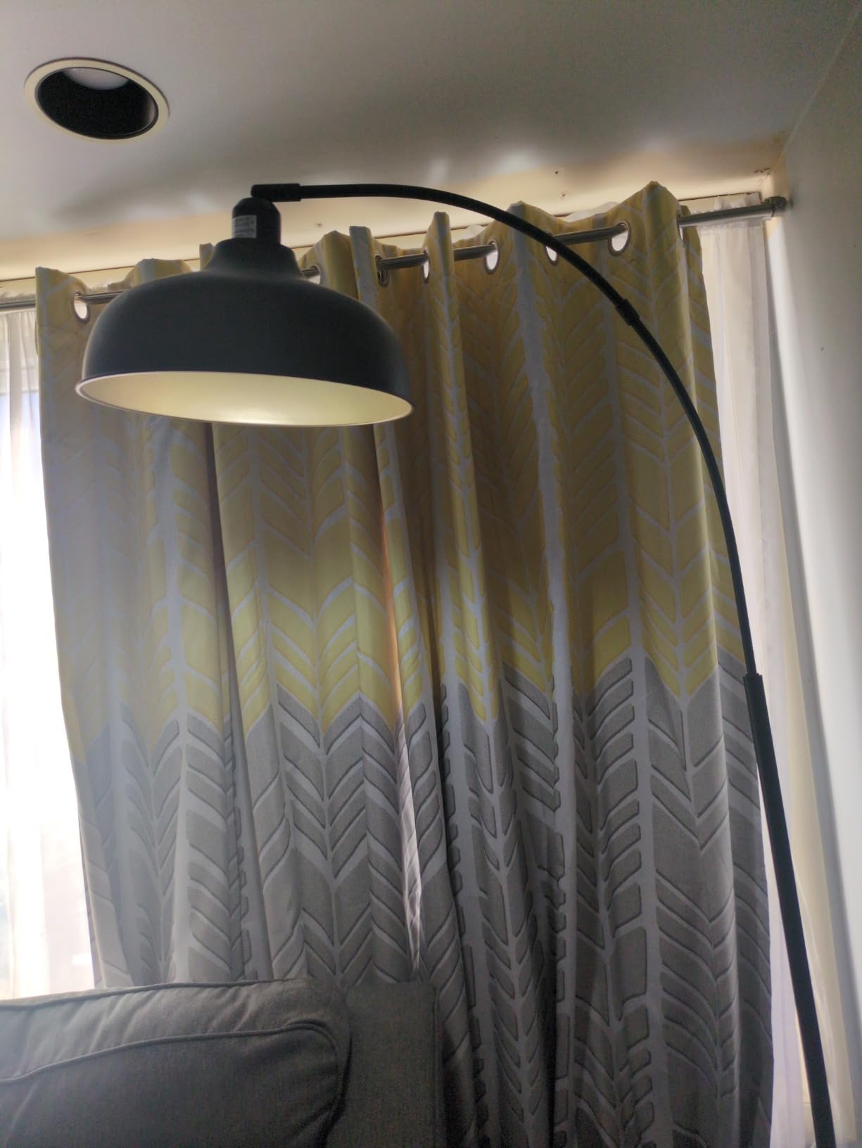 Arch Floor Lamps with Remote, Dimmable Floor Lamp 70” Black Tall Lamp customer photo 2