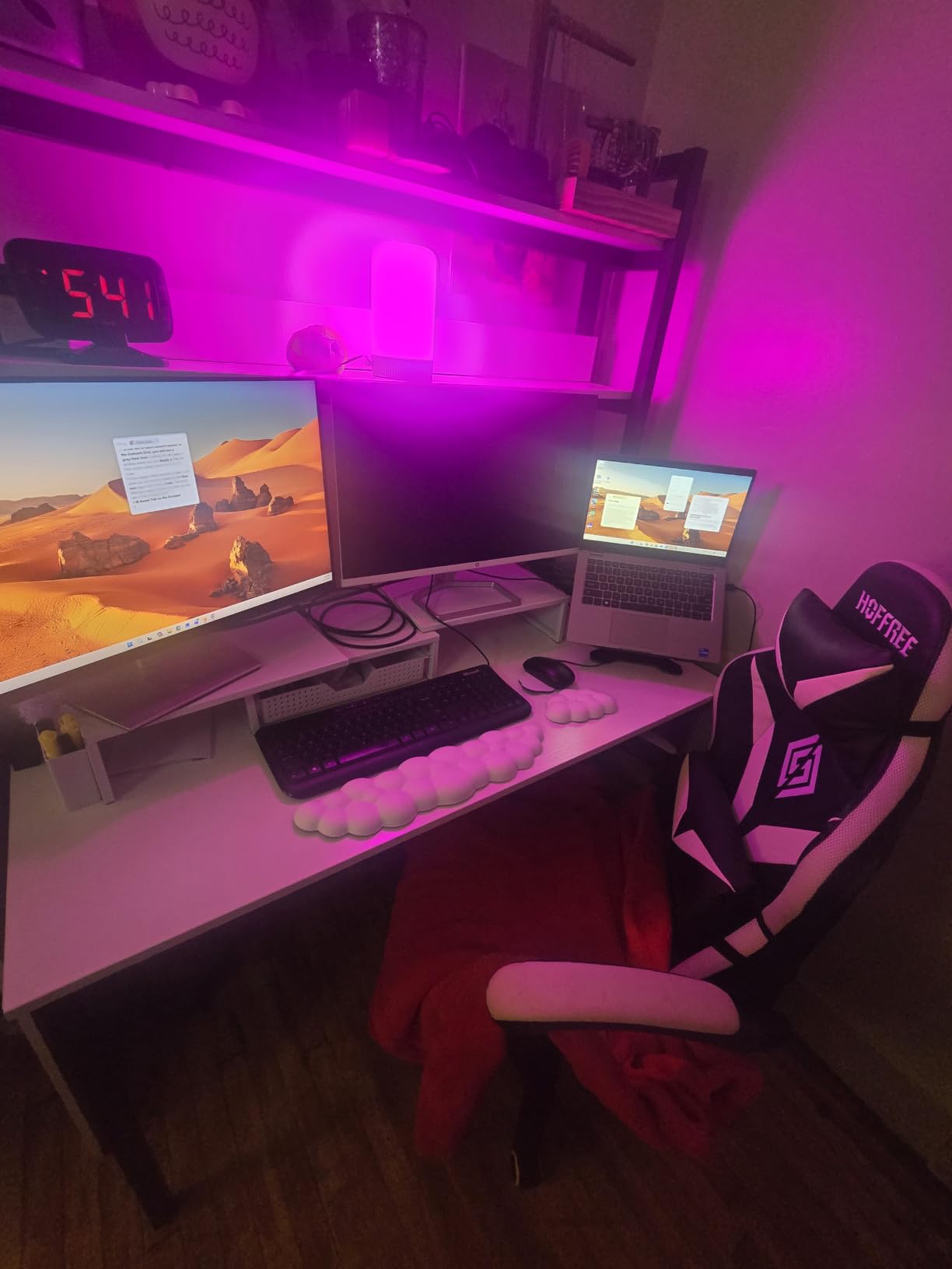 JIKIOU Upgrade Leather Cloud Wrist Rest for Keyboard and Mouse & Cup Pad customer photo 1
