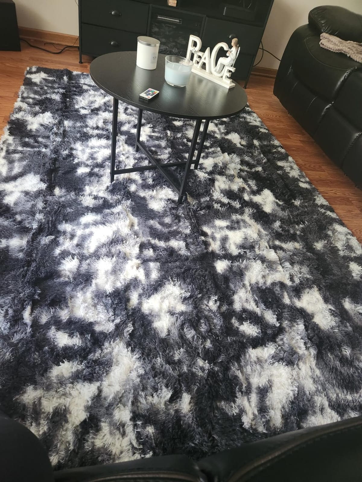 Noahas 2x6 Black Fluffy Soft Runner Rug Non-Slip for Bedroom Dorm Hallway | Plush, Stays Put, Soft, No Shedding, Lays Flat, Laundry, Entryway, Indoor, Playroom, Throw Rug, Shag, Fuzzy, Furry, Carpet, Home Decor customer photo 2