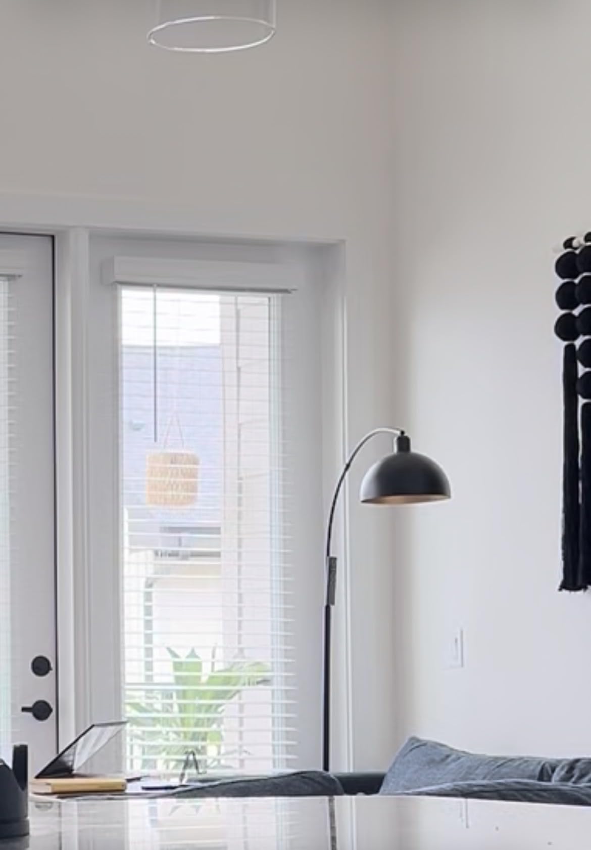 【Upgraded】Black Arc Floor Lamps for Living Room - Dimmable Arched Floor Lamp with Remote Control & 2700-6000K 9W LED Bulb Included, Modern Arch Standing lamp, Industrial Tall Lamp for Bedroom Reading customer photo 1