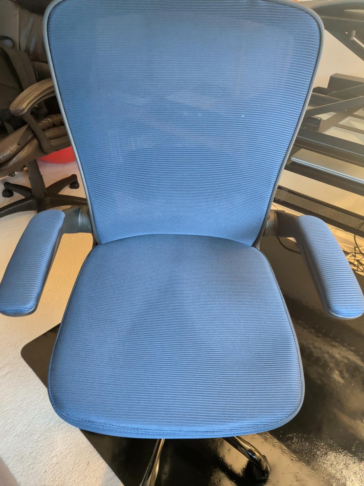 FelixKing Office Chair, Ergonomic Desk Chair Breathable Mesh Chairs Adjustable High Back Lumbar Support Flip-up Armrests, Executive Rolling Swivel Comfy Computer Chairs Home Office Green customer photo 2