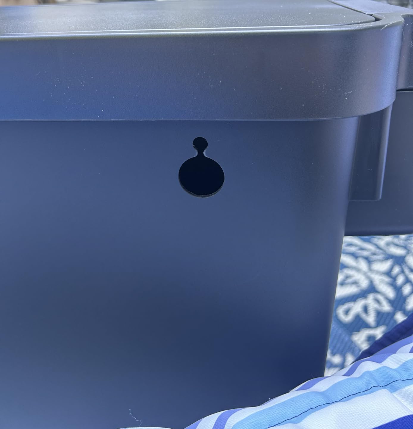 iTouchless 13.2 Gallon / 50 Liter Dog Poop Trash Can with Lid & AbsorbX Odor Filter, Indoor & Outdoor Rust-Proof Pet Waste Bin, Soft-Close Step Pedal, Large Capacity, Matte White customer photo 1