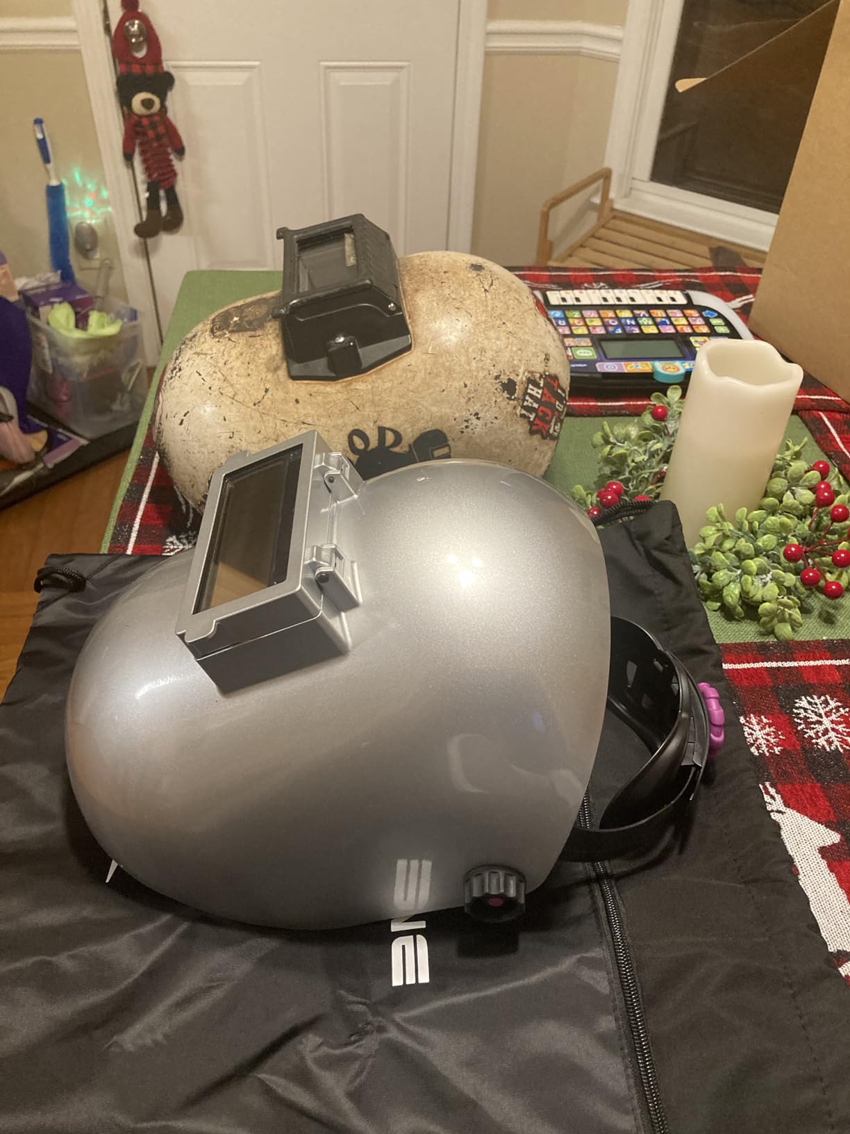 Tefuawe Flip Up Chopped Fiberglass Sugar Scoop Welding Helmet - Pipeline Welding Hood customer photo 1