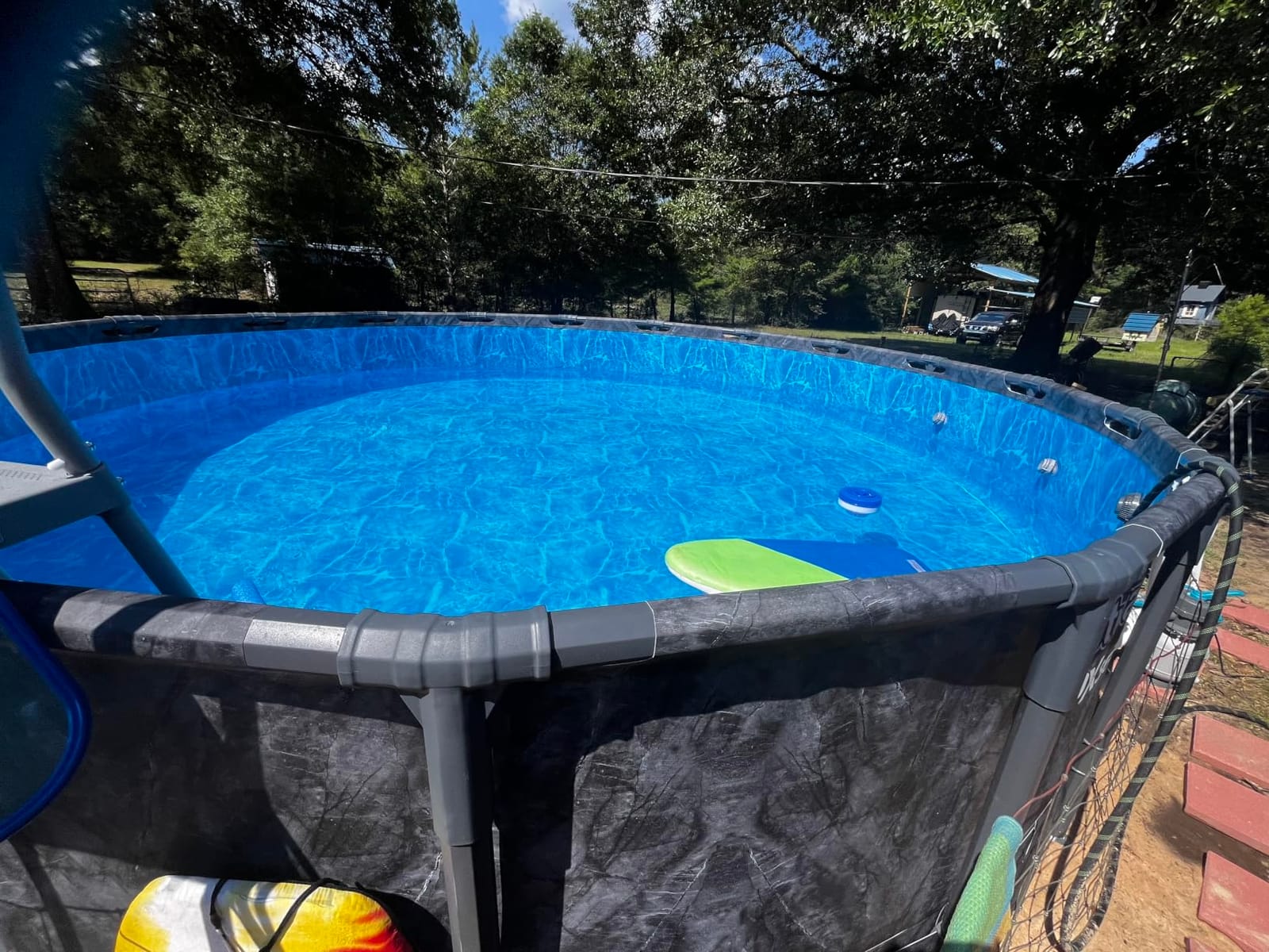 In The Swim 18' Standard Blue Round Solar Pool Cover 8 Mil | For Solar Heating Above Ground Pools and Inground Pools customer photo 2