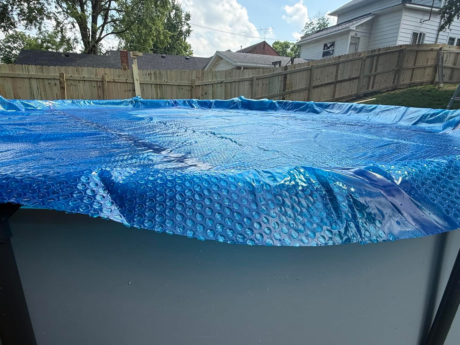 In The Swim 21' Standard Blue Round Solar Pool Cover 8 Mil | For Solar Heating Above Ground Pools and Inground Pools customer photo 2