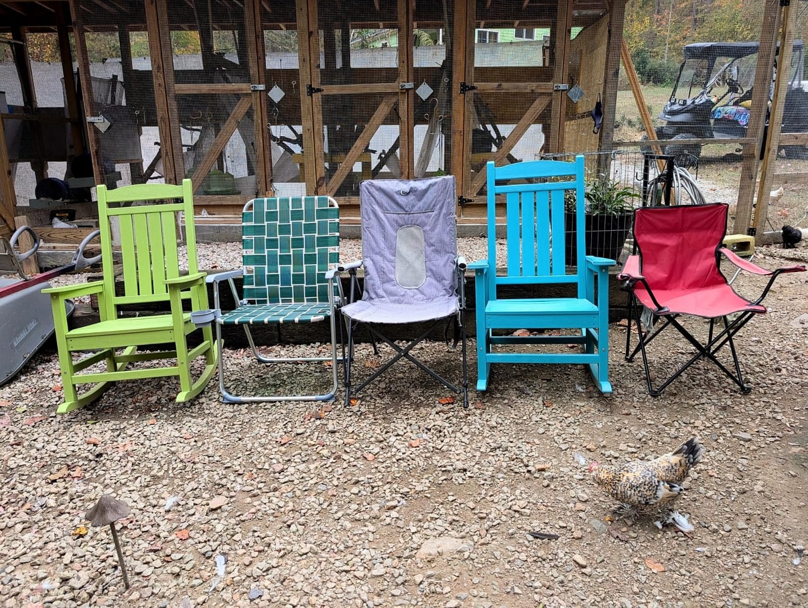 KINGYES Oversized Outdoor Rocking Chair for Adults, Porch Rockers, Black customer photo 1