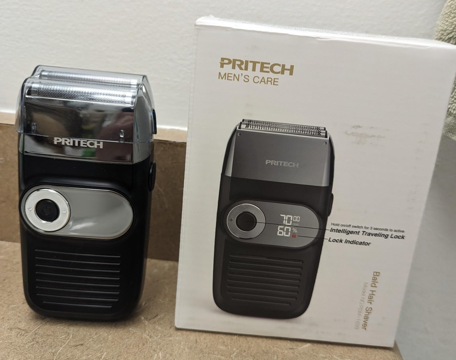 PRITECH Foil Shaver for Men with Pop-Up Trimmer, for Bald Head & Face customer photo 1