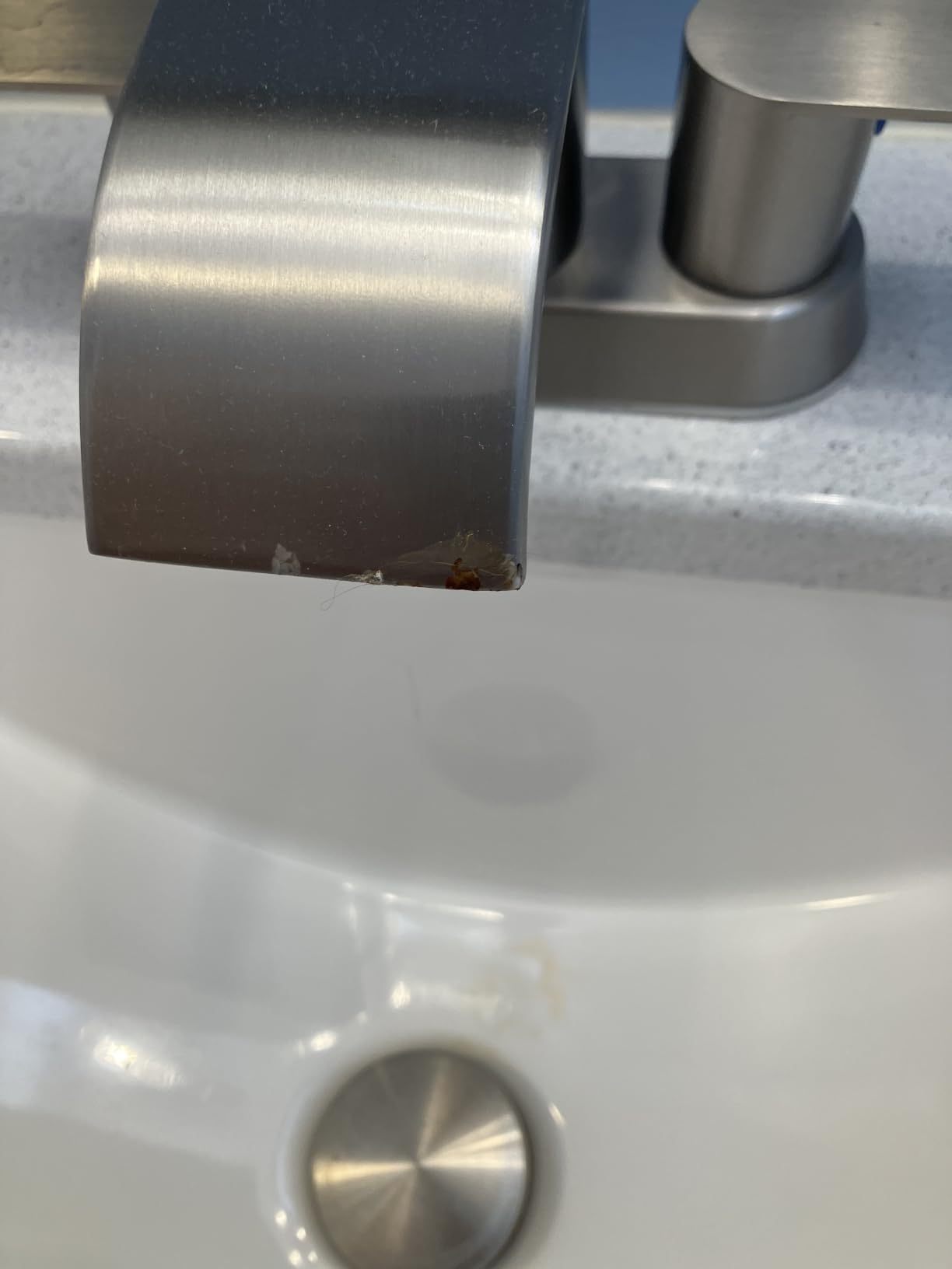 Waterfall Bathroom Sink Faucet 4/8 Inch Brushed Nickel Faucet Bathroom with Pop Up Drain 2 or 3 Holes Bathrooms Basin Lavatory Mixer Tap with Deck Mount Plate customer photo 1