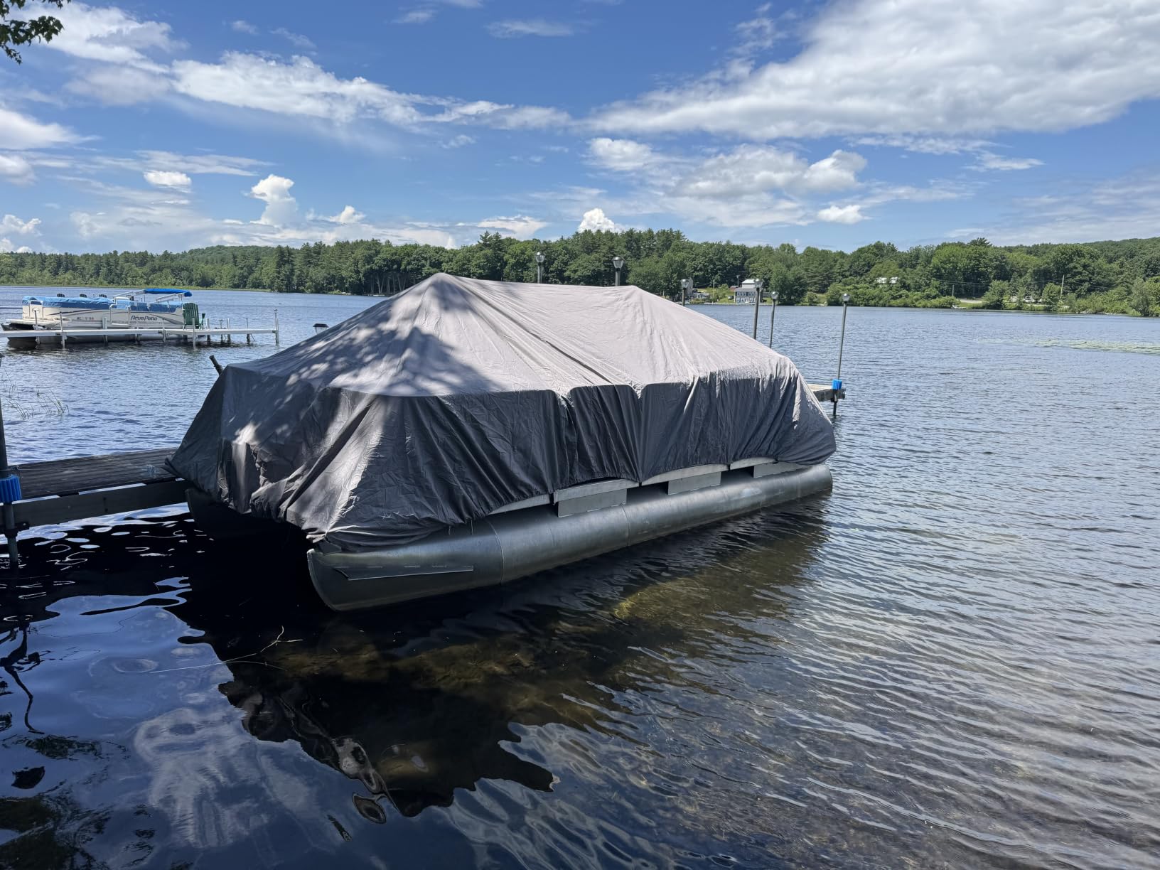 Solim 16-18FT Pontoon Boat Cover, 1200D Heavy Duty Waterproof, UV Resistant customer photo 1