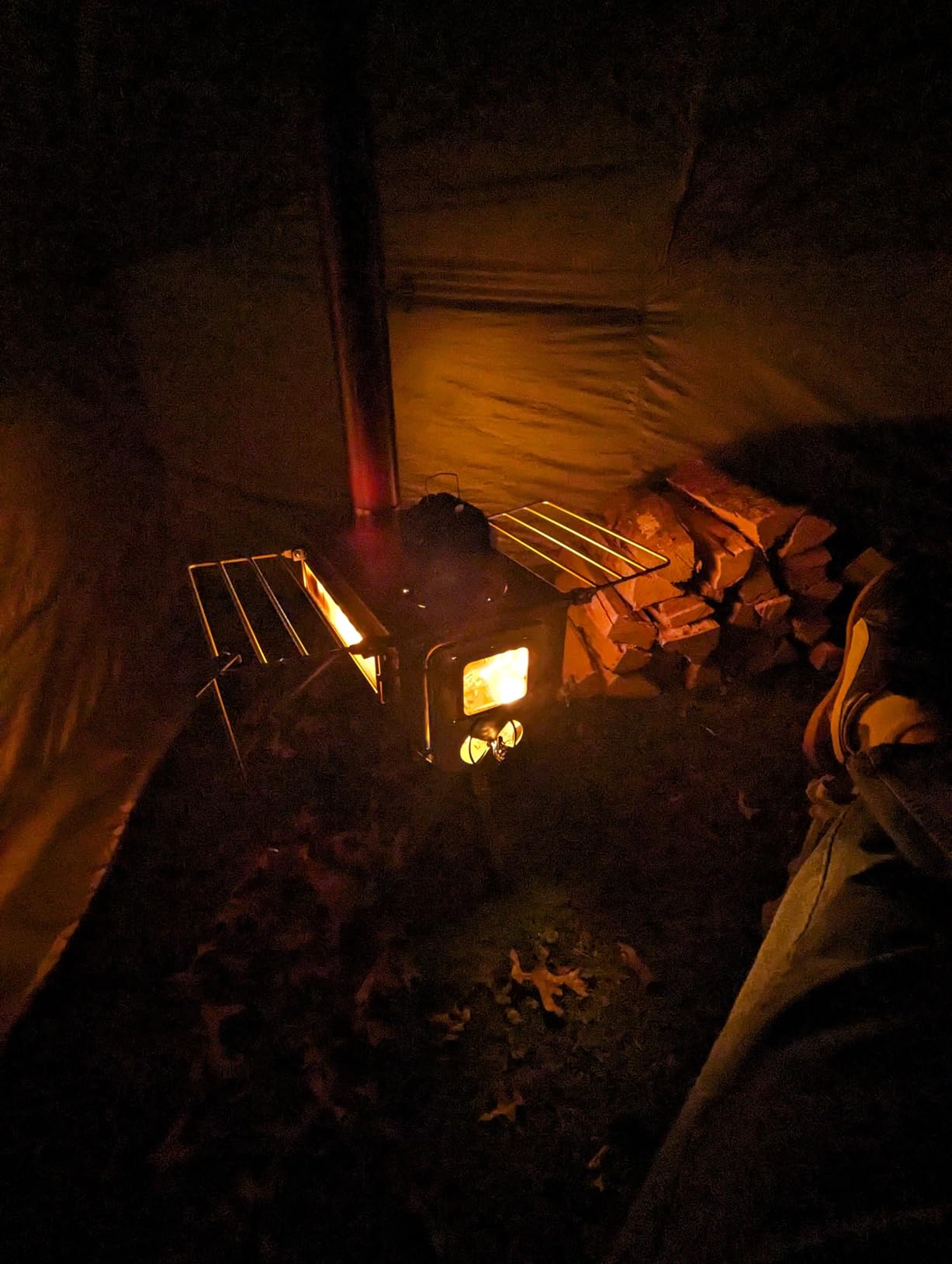 OneTigris COZSHACK Hot Tent, Large Spacious 4 Person Tent with Stove Jack, Windproof Waterproof Tent for Wood Stove Bushcraft Camping Travel Truck Family customer photo 2