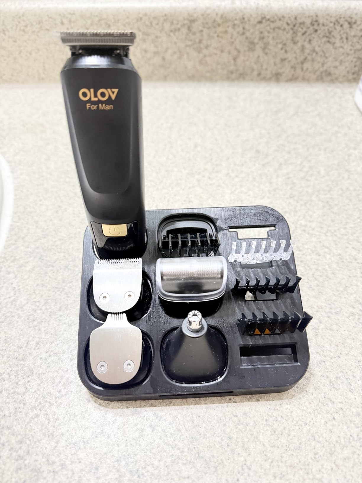 OLOV For Man Beard Trimmer, 21 Piece All-in-One Mens Grooming Kit and Hair Clipper, Nose, Ear,Body and Face, Electric Razor with USB Recharge Dock customer photo 1