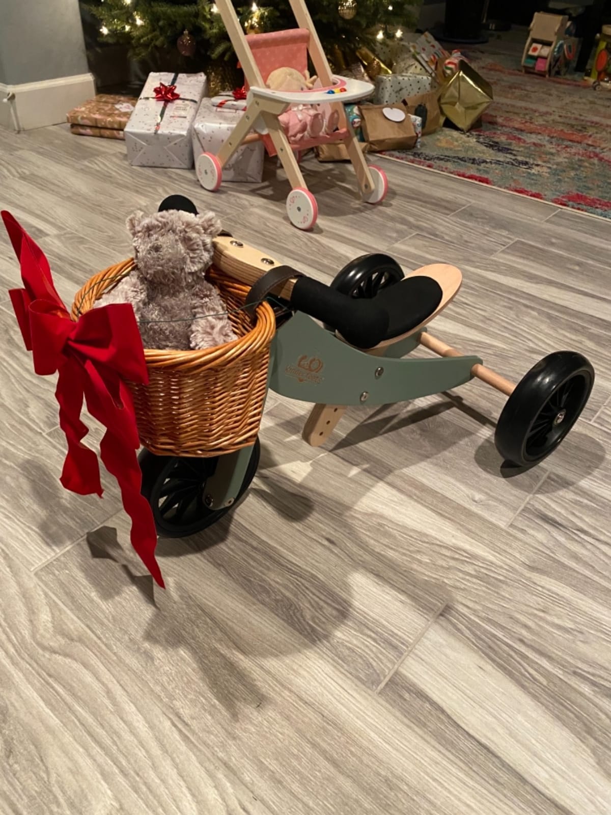 Kinderfeets Tiny Tot 2-in-1 Wooden Balance Bike & Tricycle for Toddlers 12-24 Months customer photo 1