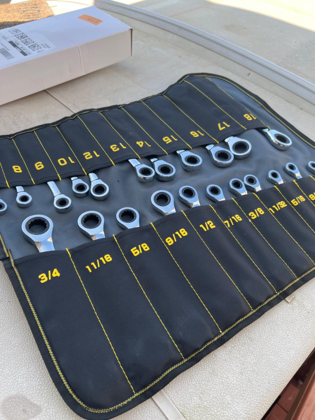 GRENPRO 22PC Ratcheting Wrench Set SAE&Metric Combination Open End Wrenches customer photo 2