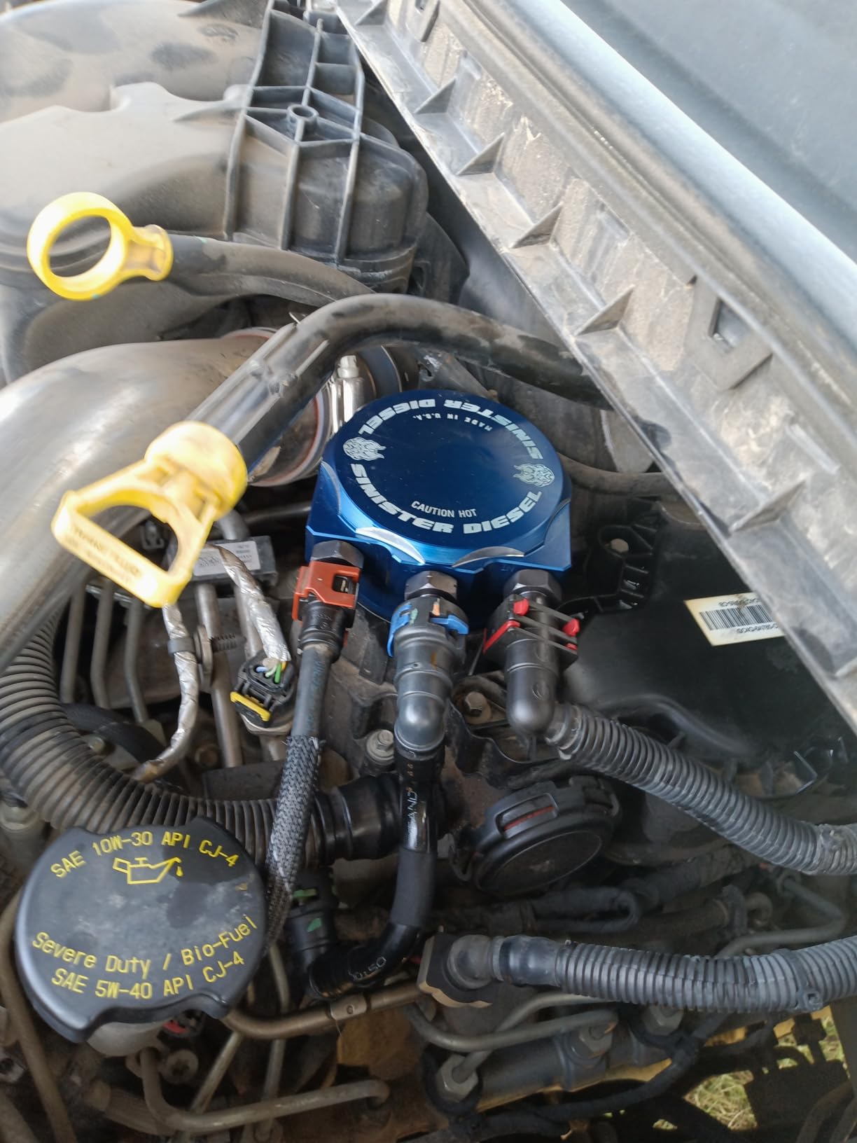 Sinister Diesel Fuel Filter Conversion Kit for 2011-2024 Ford Powerstroke 6.7L | Replaces Weak Plastic Filter Housing, Boosts Reliability & Durability | SD-FFCV-6.7 customer photo 1