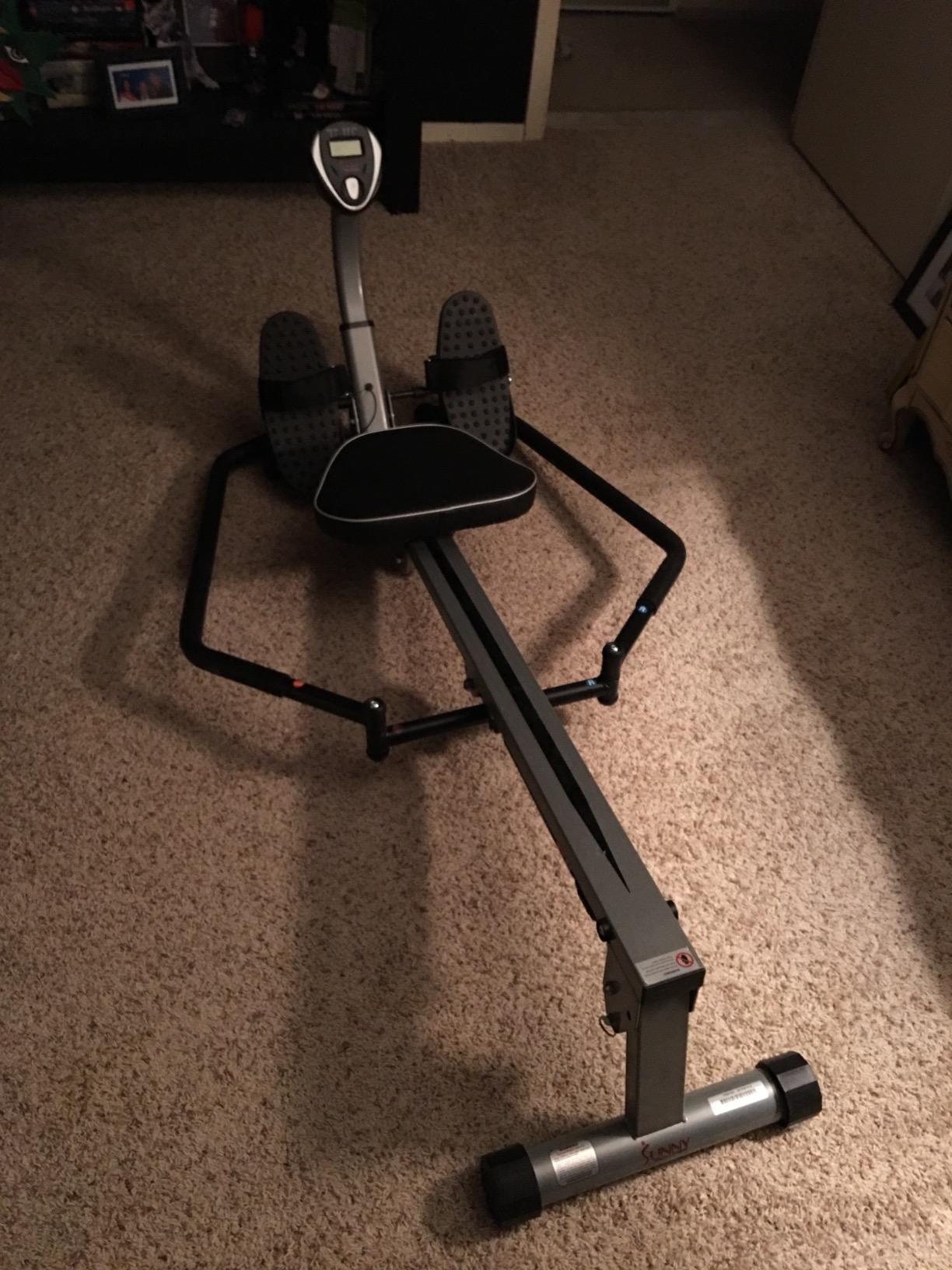 Sunny Health & Fitness Smart 360° Dual-Function Magnetic Rowing Machine, Full-Motion Workout with 51-Inch Extended Rail, Total-Body Training for Home, Free SunnyFit APP Connection customer photo 2