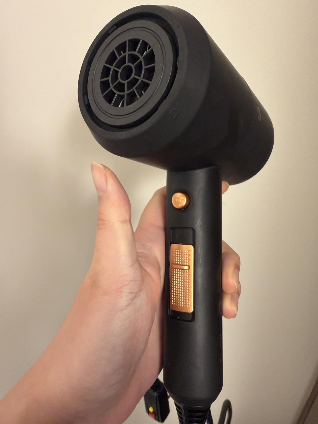 Slopehill Professional Ionic Hair Dryer, Powerful 1800W Fast Drying Low Noise Blow Dryer with 2 Concentrator Nozzle 1 Diffuser Attachments for Home Salon Travel (Matte Blue) customer photo 1