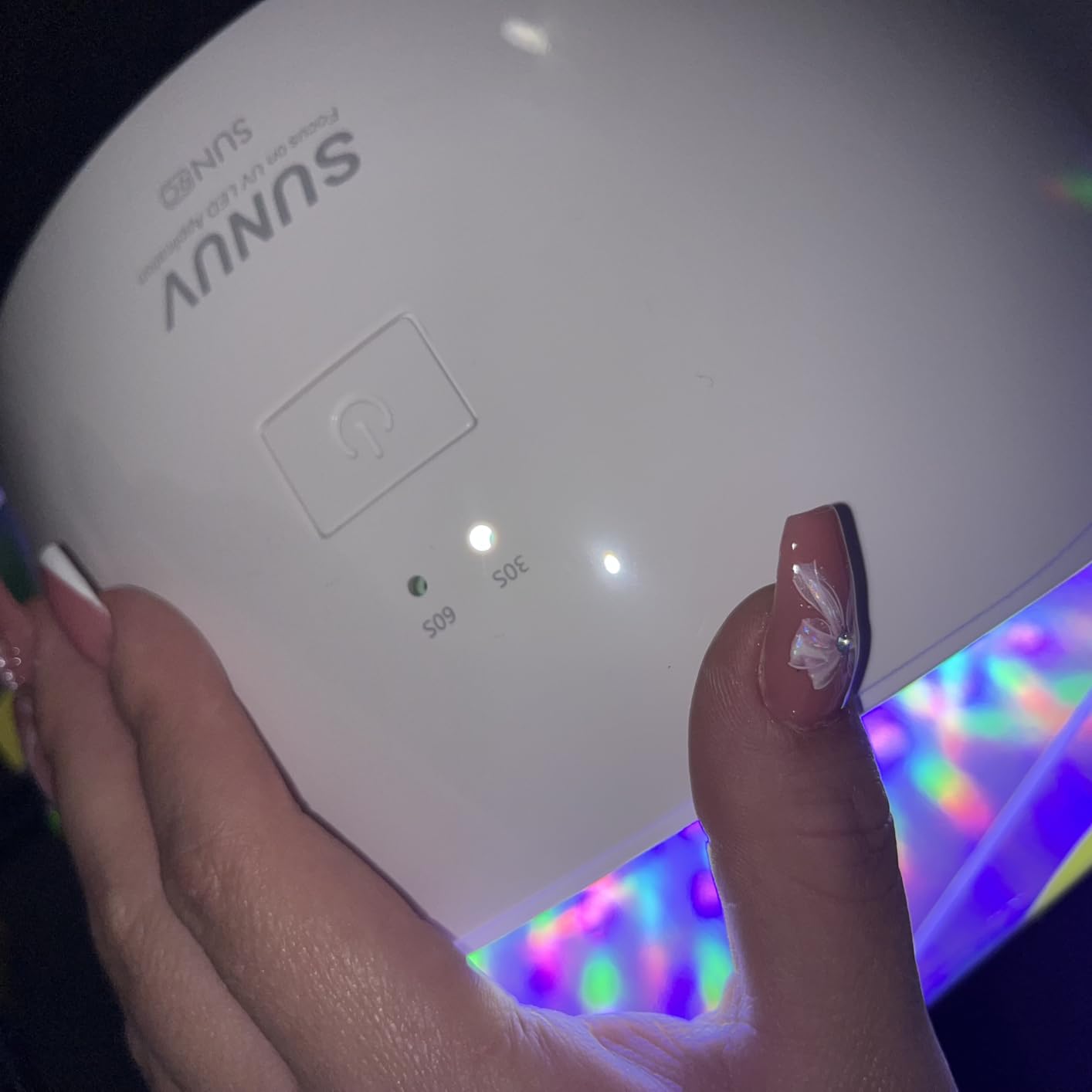 SUNUV UV LED Nail Lamp, UV Light for Gel Nail Polish Dryer SUN9Xplus Pink customer photo 2