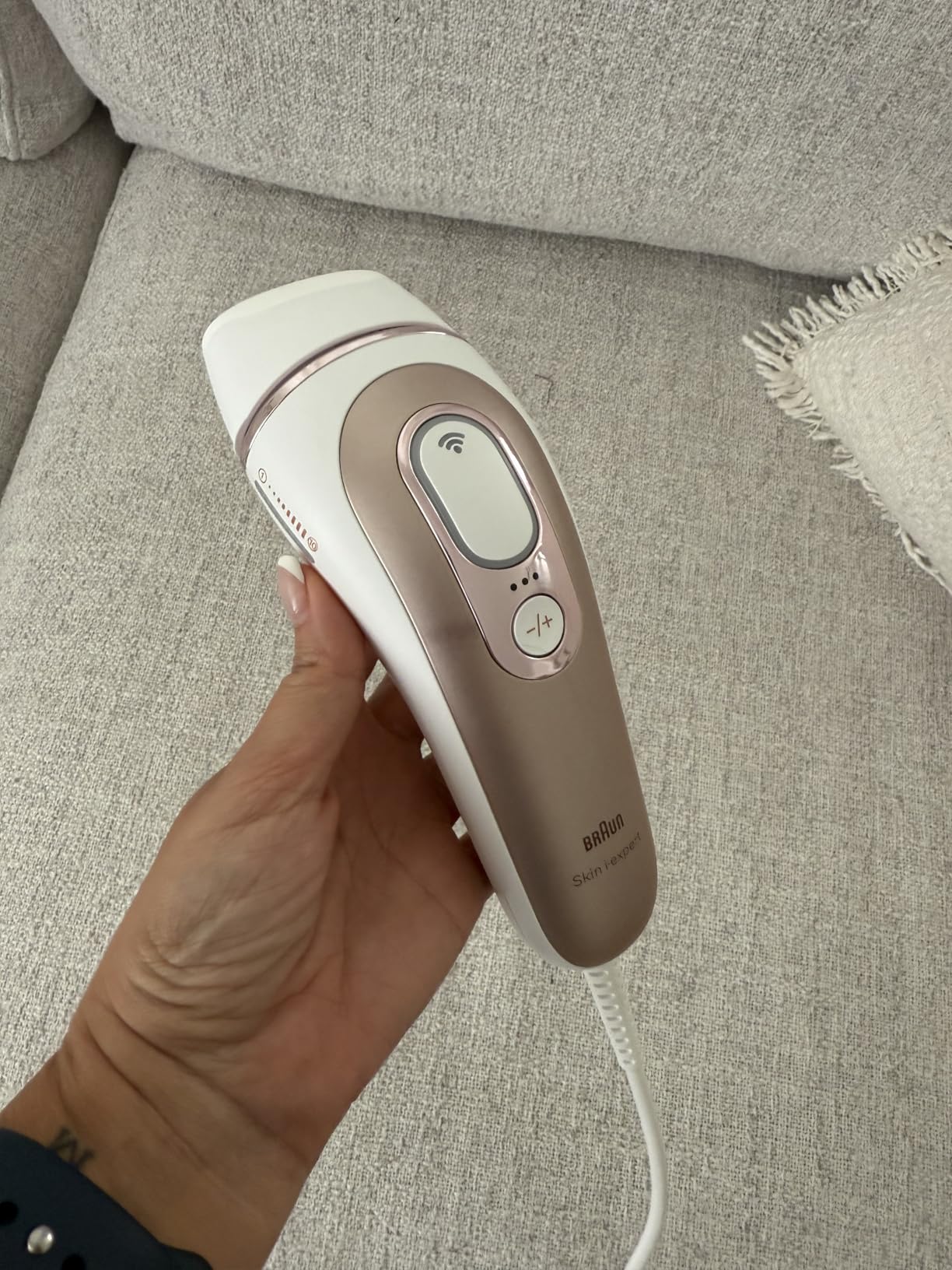 Braun Skin i-Expert Smart IPL PL7219 at Home Laser Hair Removal for Women and Men with App, Premium Pouch, Venus Razor, 2 Smart Heads, Facial Trimmer customer photo 2