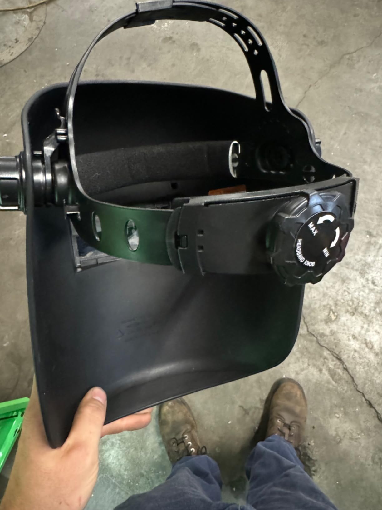 YESWELDER Lightweight, Durable Flip Front Welding Helmet, Sugar Scoop Pipeline Welding Hood Welding mask customer photo 1