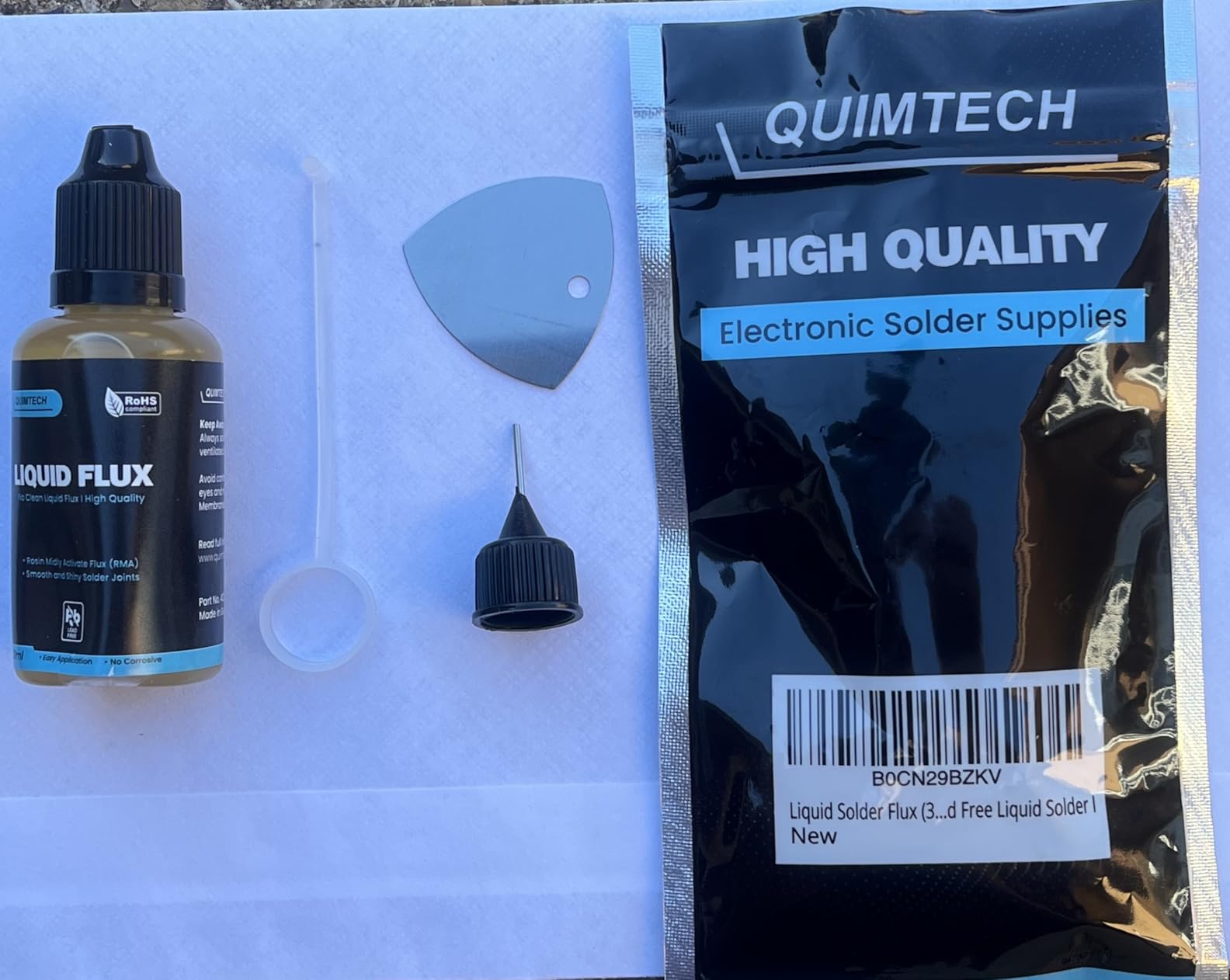 Liquid Solder Flux Dropper (30 ml/1 Oz.) I RMA Liquid Solder Flux I Soldering Flux I Electrical Solder I No Clean Liquid Flux I Rosin Flux I Soldering Flux for Electronics I Lead Free Liquid Solder I customer photo 1