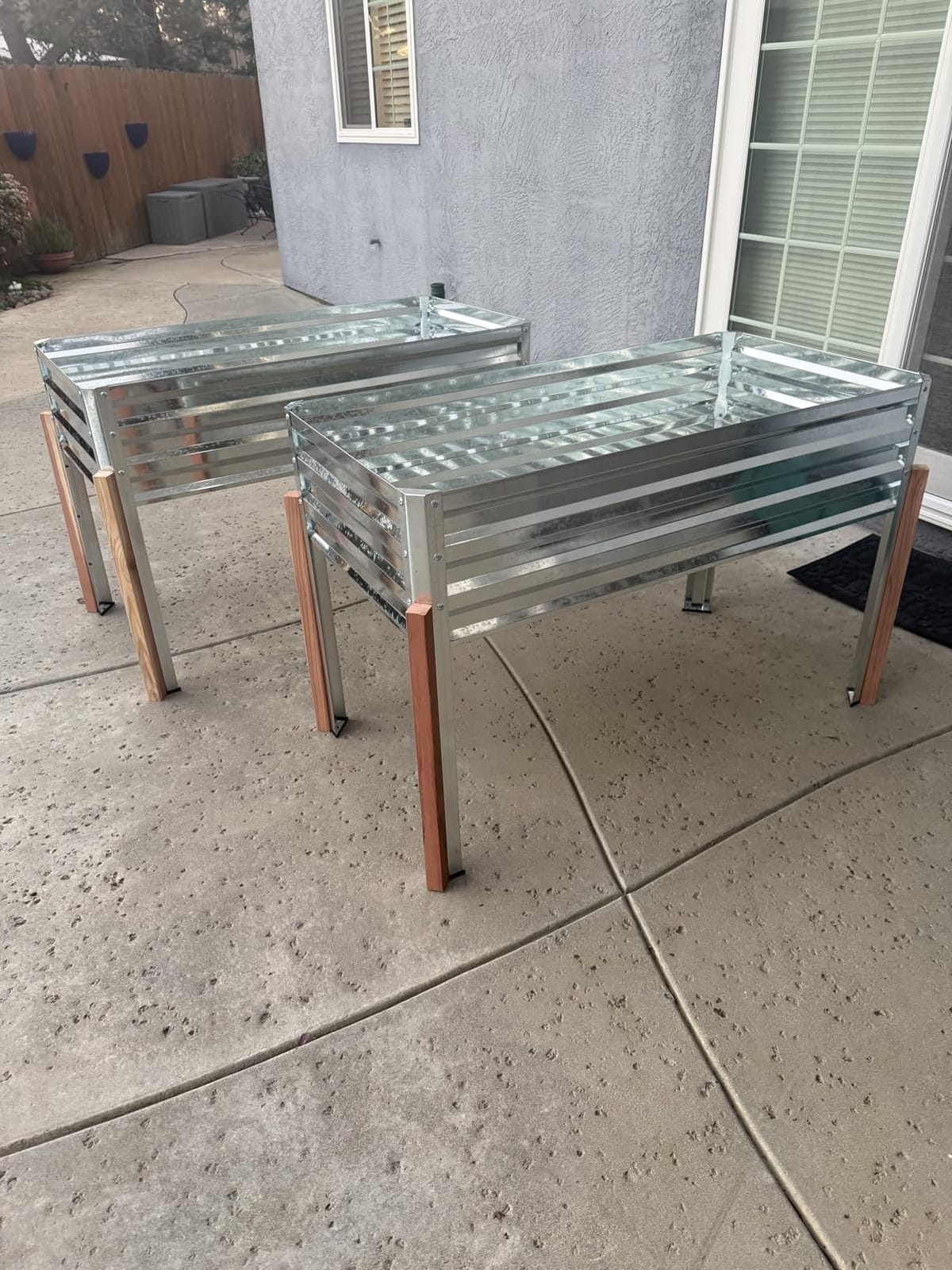 Galvanized Raised Garden Bed with Legs 48x24x32in Outdoor customer photo 1
