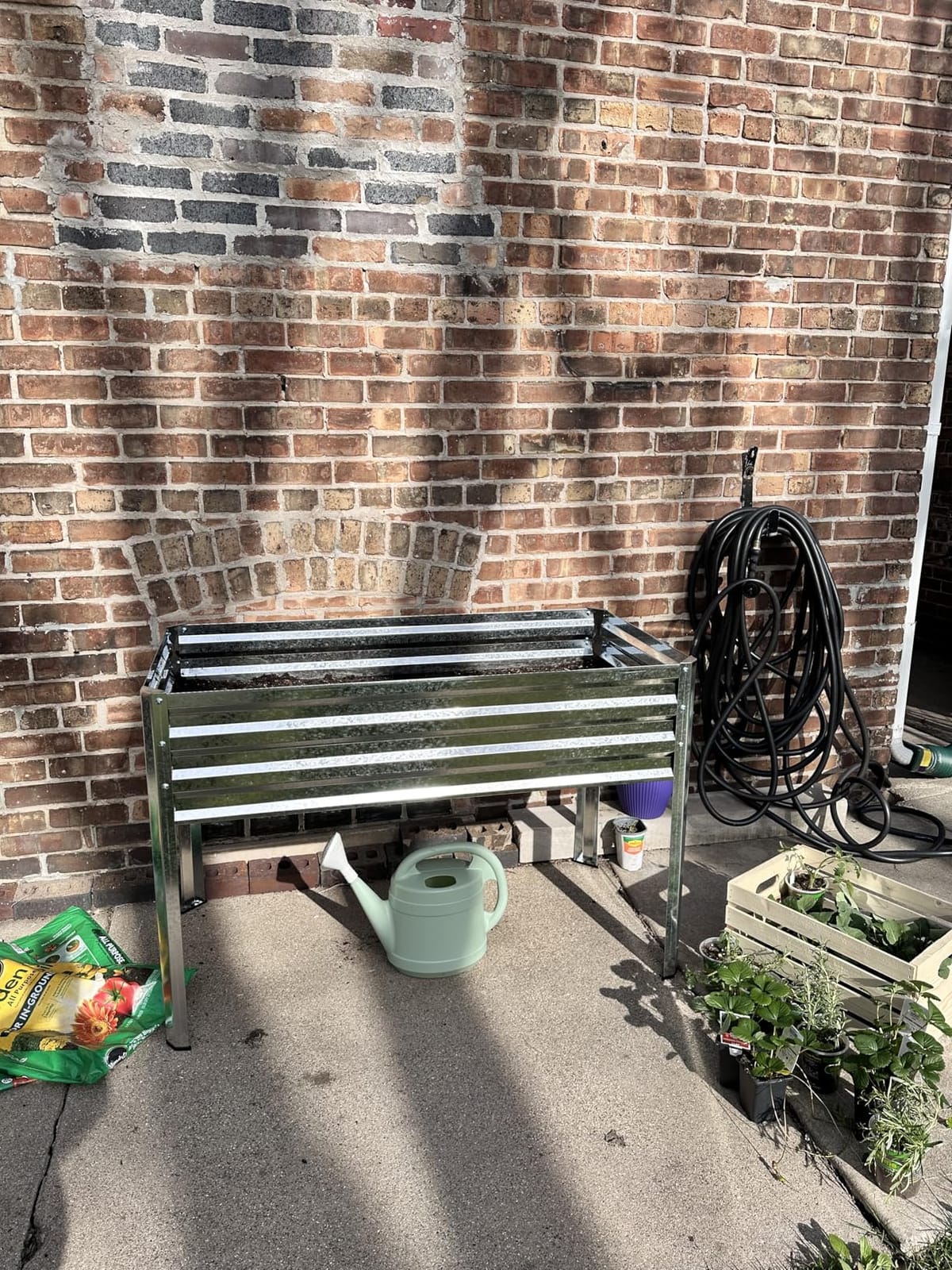 Galvanized Raised Garden Bed with Legs 48x24x32in Outdoor customer photo 2