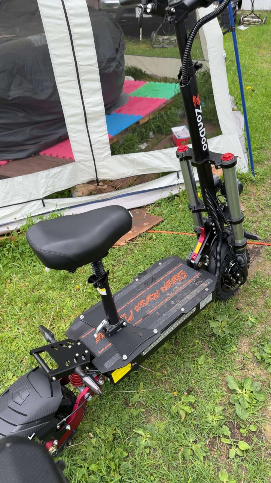ZonDoo ZO03 Plus Electric Scooter Adults 55MPH Fast 6000W Dual Motors 60 Miles Long Range Off Road All Terrain Oil Hydraulic Brake Dual Suspension E Scooter with Seat & Damper customer photo 1