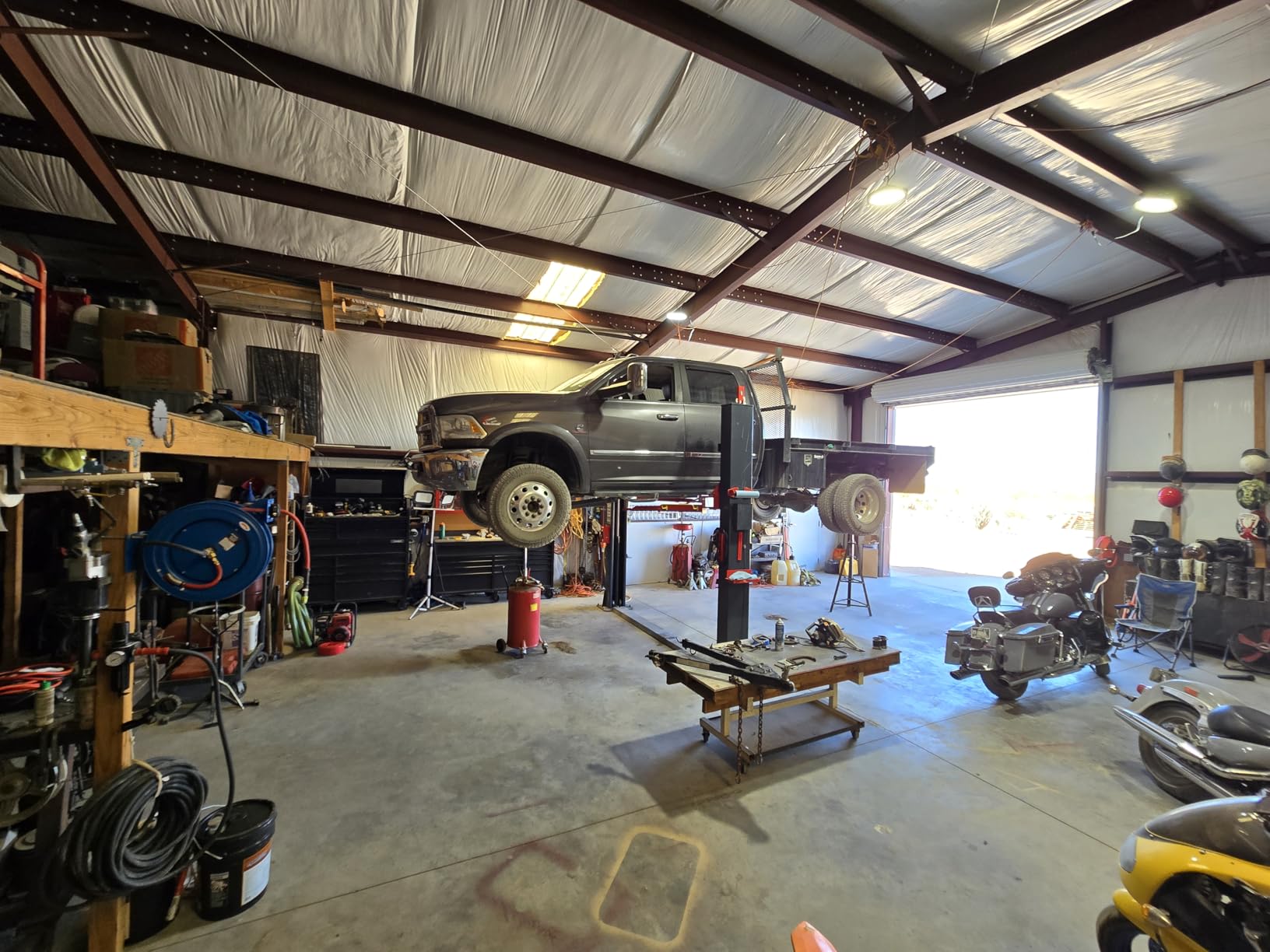 12000 Lbs 4.0HP Two Post Lift Single Lock Release Auto Lift Car Lift 2-Post Lift Truck Hoist customer photo 1