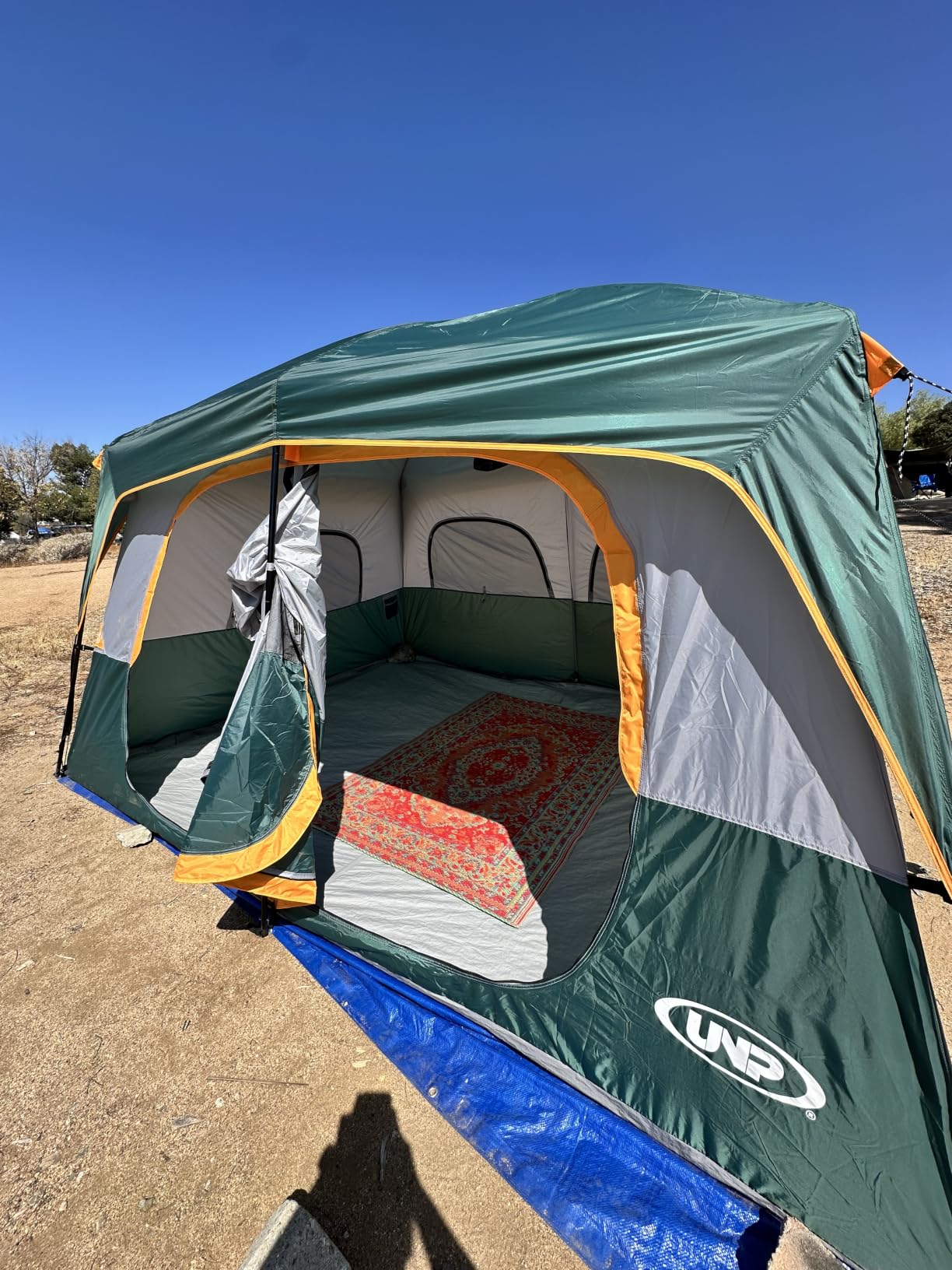 UNP 2/4/6/8 Person Tent, Portable Cabin Tent, Camping Tent 4-Person Easy Set Up, Waterproof with Top Rainfly for Outdoor Camping/Hiking customer photo 1