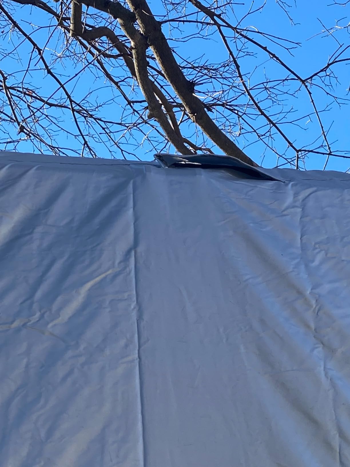 FRUNO Oxford Fabric Class C RV Cover Fits 26'-29' Waterproof Rip-Resistant Anti-UV Motorhome Camper Cover for Winter Snow with 4 Tire Covers and Gutter Covers customer photo 1