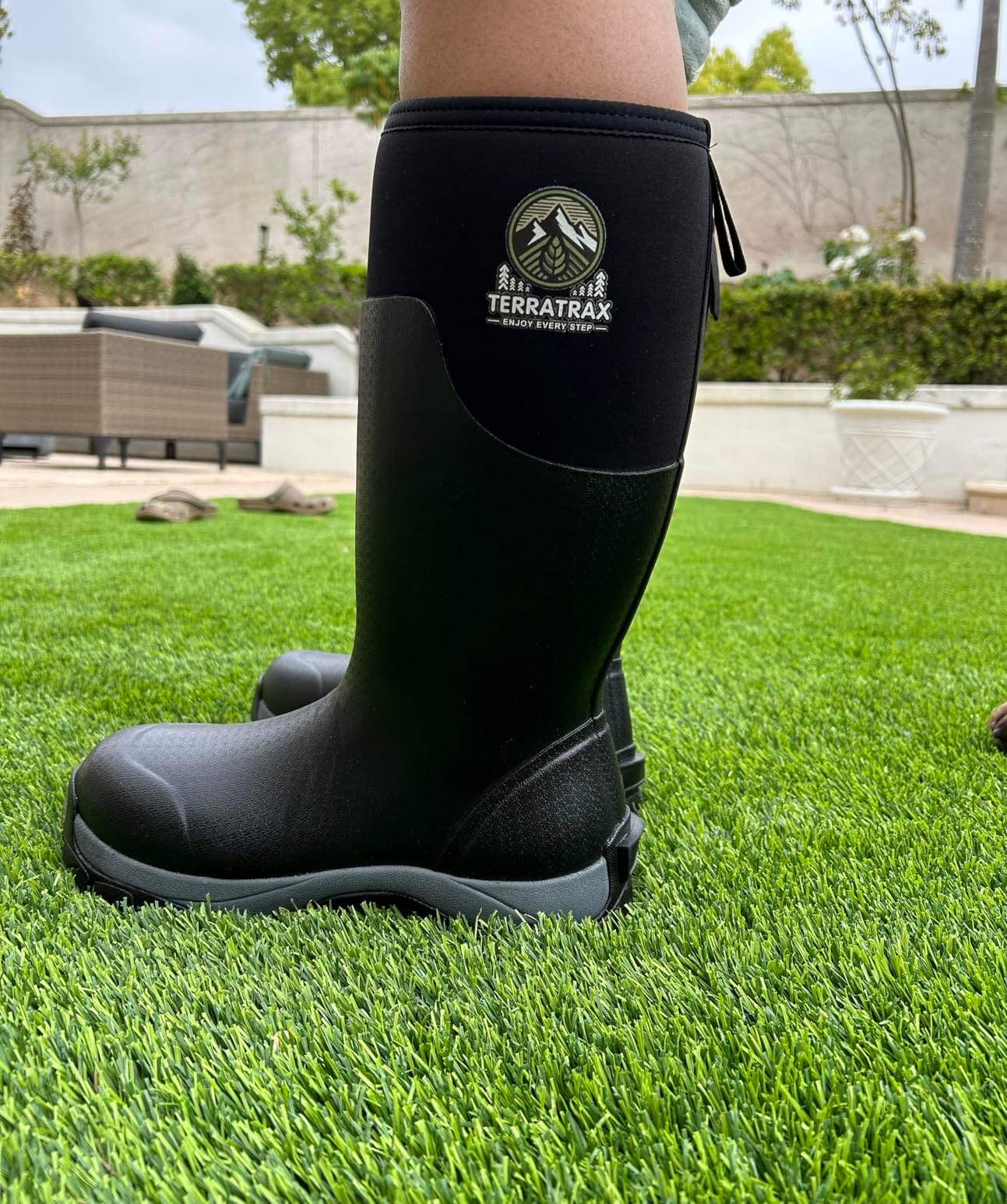 Men's Waterproof Rubber Boots - 6mm Neoprene, 15