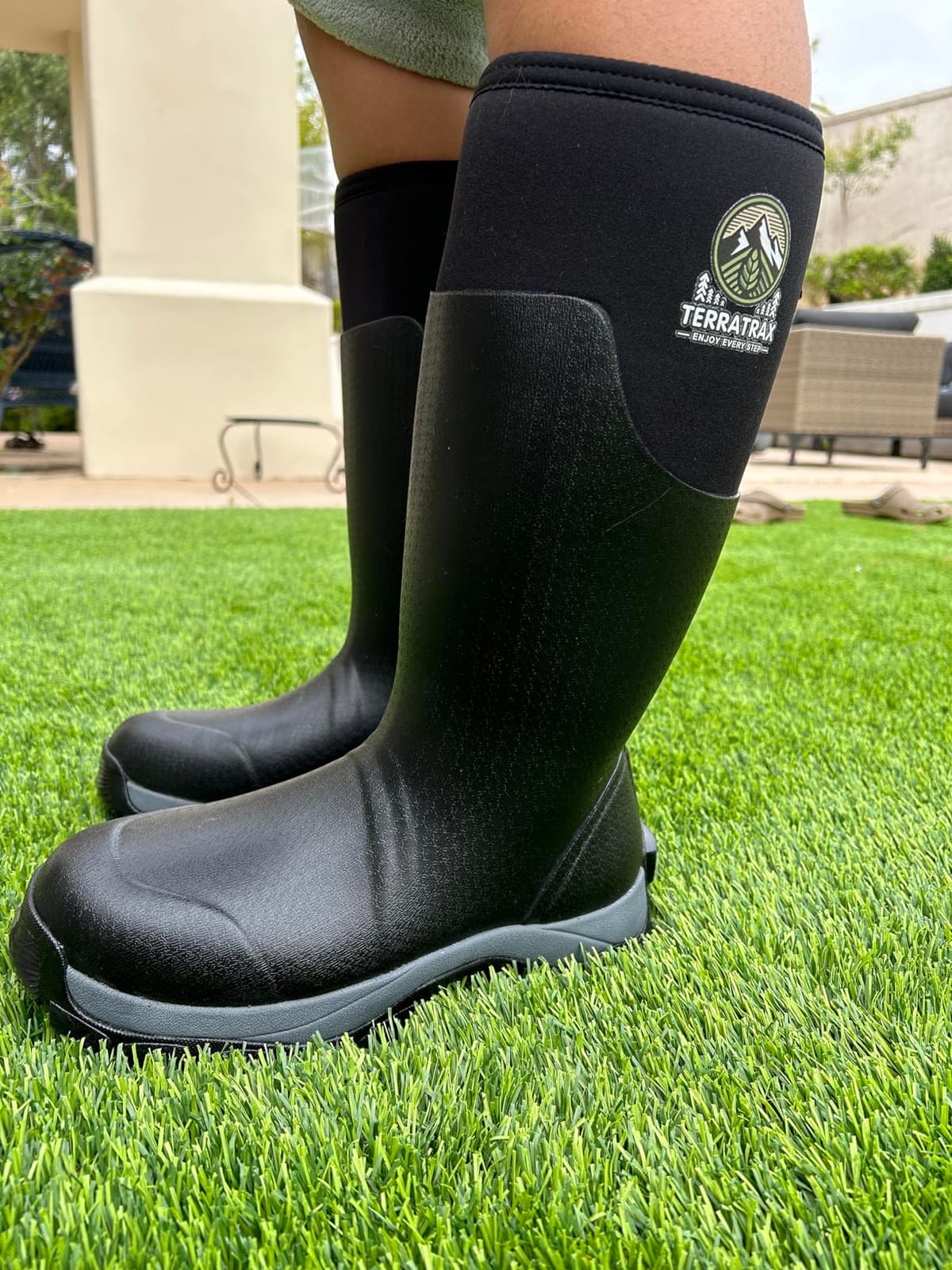 Men's Waterproof Rubber Boots - 6mm Neoprene, 15