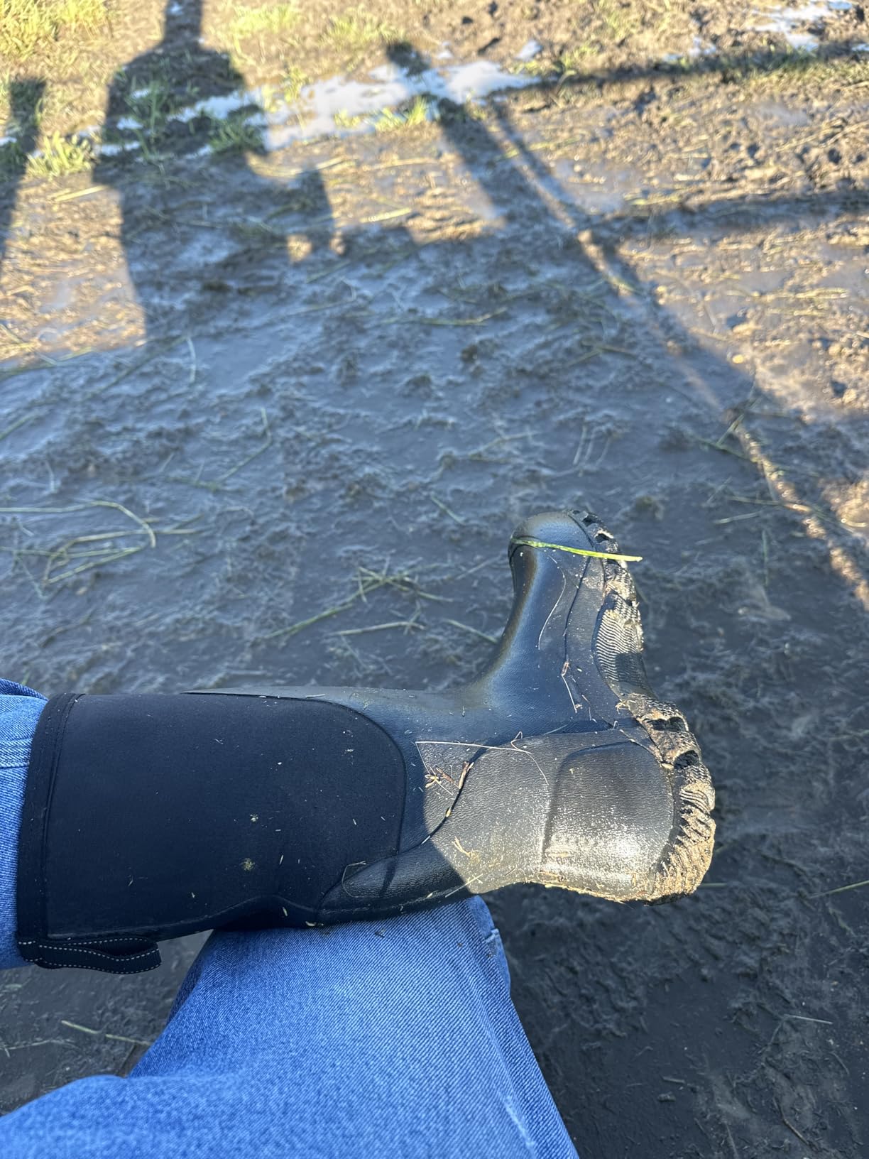 Men's Waterproof Rubber Muck Boots, 6mm Neoprene Insulated customer photo 1