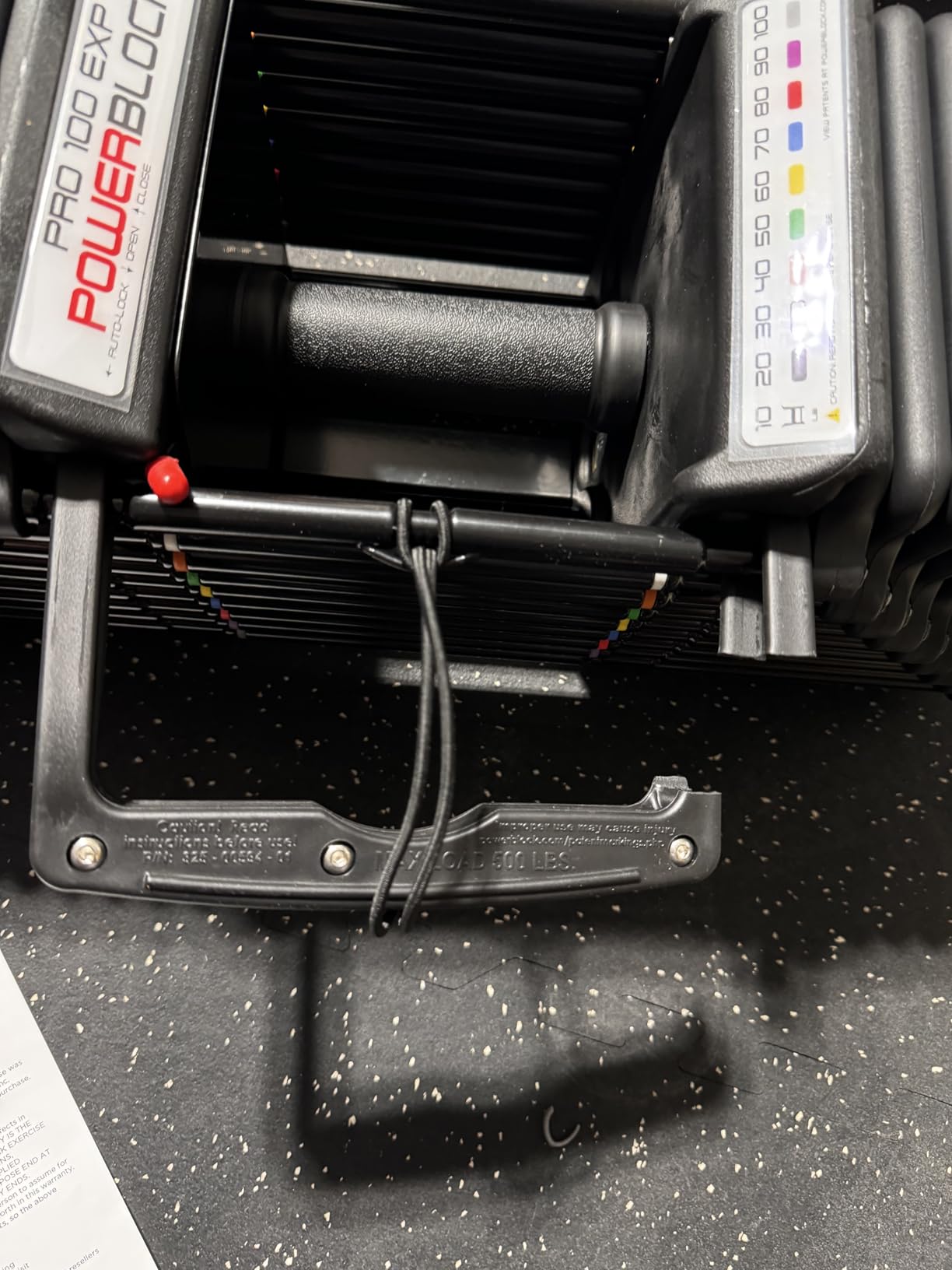 PowerBlock Pro 100 Adjustable Dumbbell, 5-100 lb | Sold as a single unit, order 2 to complete your pair, durable steel build replaces a full rack customer photo 1