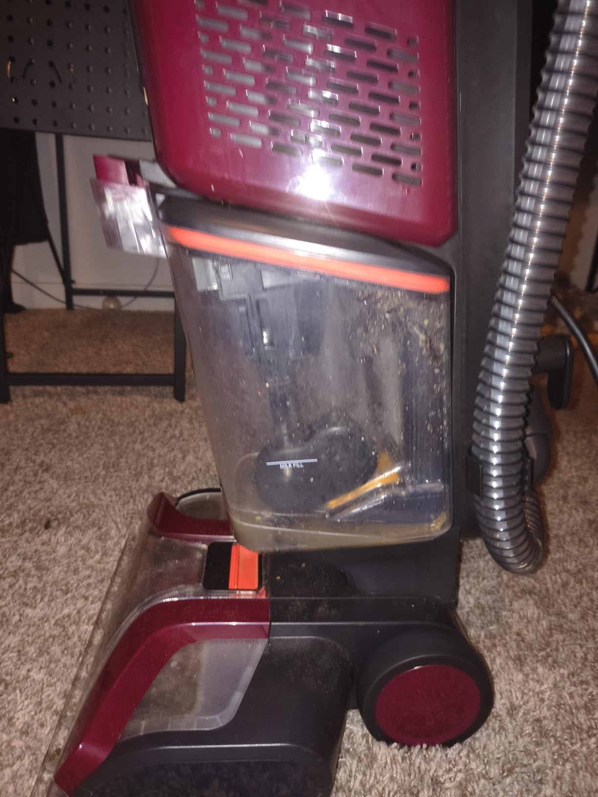 Shark EX150 CarpetXpert, Upright Carpet, Area Rug & Upholstery Cleaner for Pets, Built-in Spot & Stain Eliminator, Deep Cleaning & Dirt & Grime Removal, Carpet Shampooer, Magenta (Renewed) customer photo 2