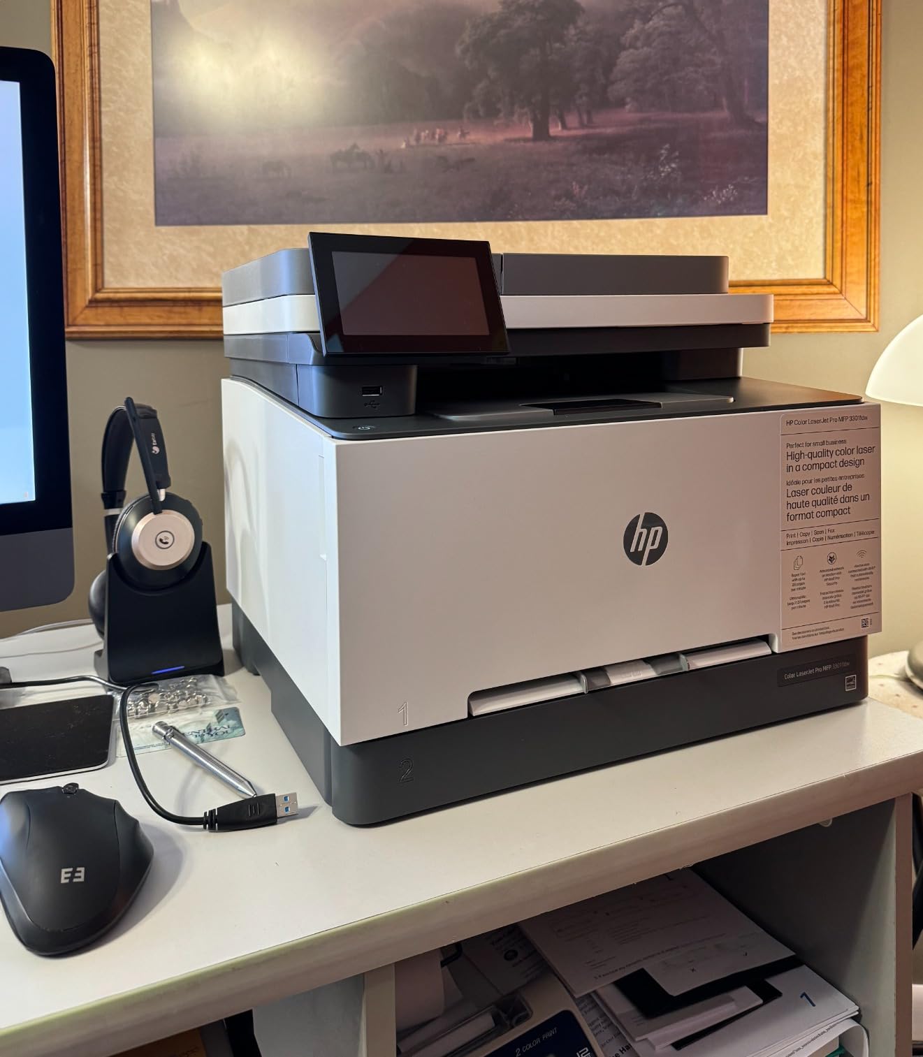 HP Color LaserJet Pro MFP 3301fdw Wireless All-in-One Color Laser Printer, Office Printer, Scanner, Copier, Fax, ADF, Duplex, Best-for-Office (499Q5F) customer photo 1