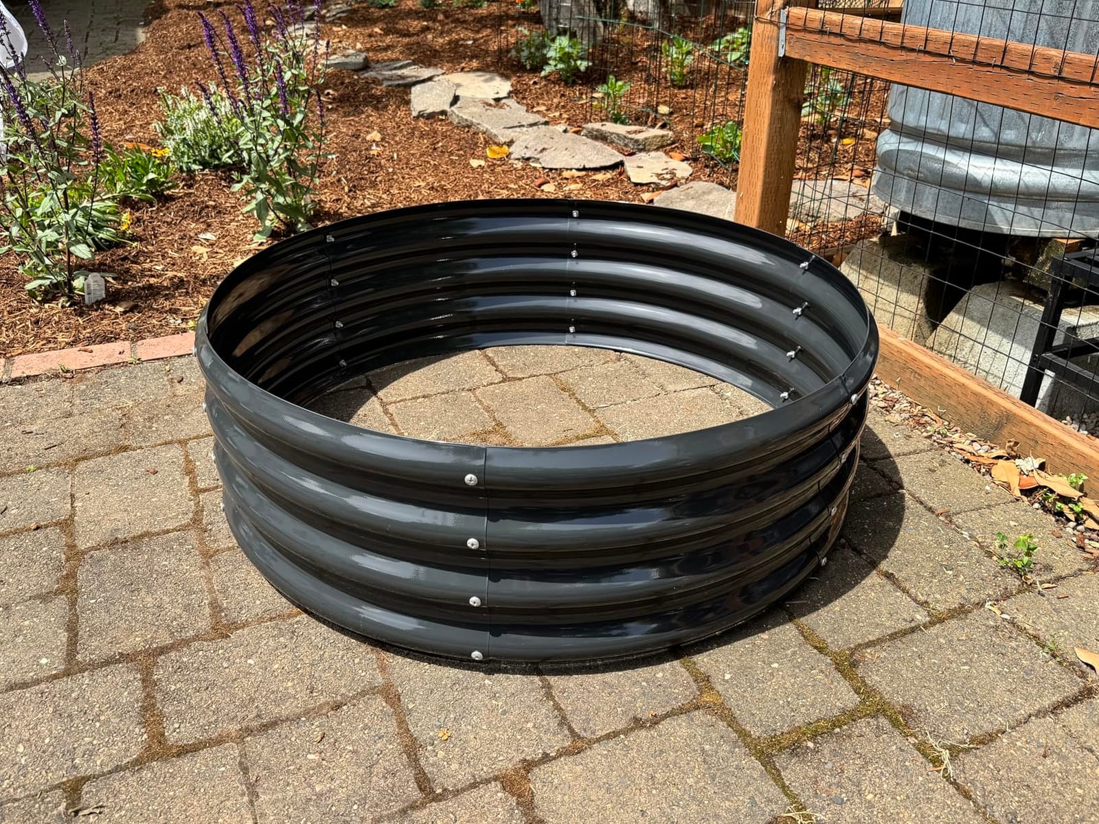 Land Guard 2 Pack 2×2×1ft Galvanized Raised Garden Bed, Planter Raised Garden Beds Outdoor, Round Clearance Raised Garden Beds for Gardening Vegetables customer photo 2