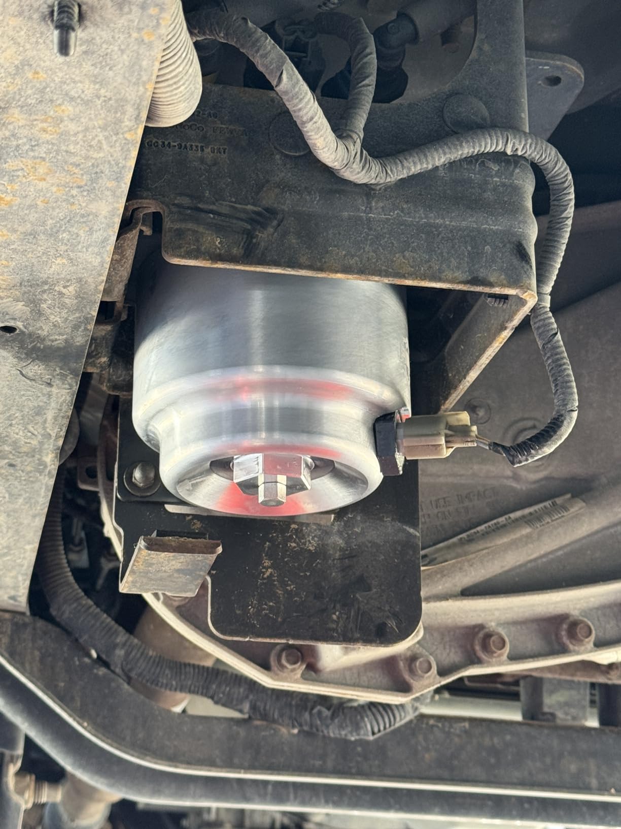 HS Motorsports Billet Diesel Fuel Filter Housing Compatible With 2011-2016 Ford 6.7L Power Stroke F250, F350, F450, F550 customer photo 1