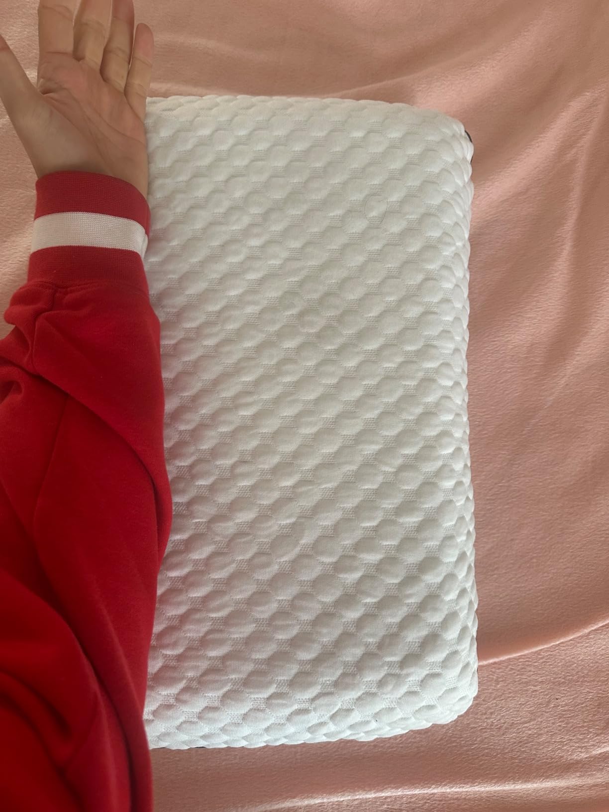 Weekender Cooling Gel Memory Foam Camping Pillow - Travel Size, Ventilated Cooling Pillow for Side & Back Sleepers, Neck Support, Compact with Carry Bag, Washable Cover customer photo 1
