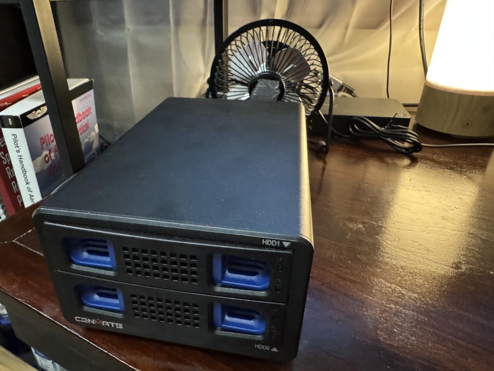 CENMATE Aluminum 4 Bay Hard Drive RAID Enclosure with Cooling Fan for 2.5/3.5
