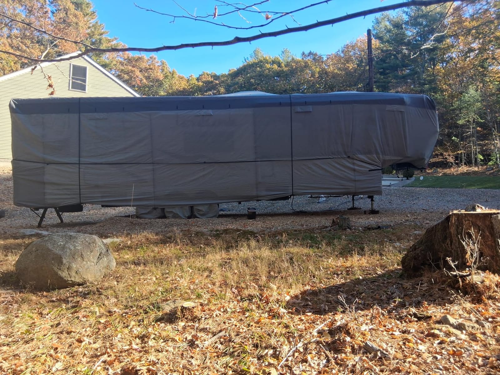 Class C RV Cover, 9 Layers Waterproof Top (29'1